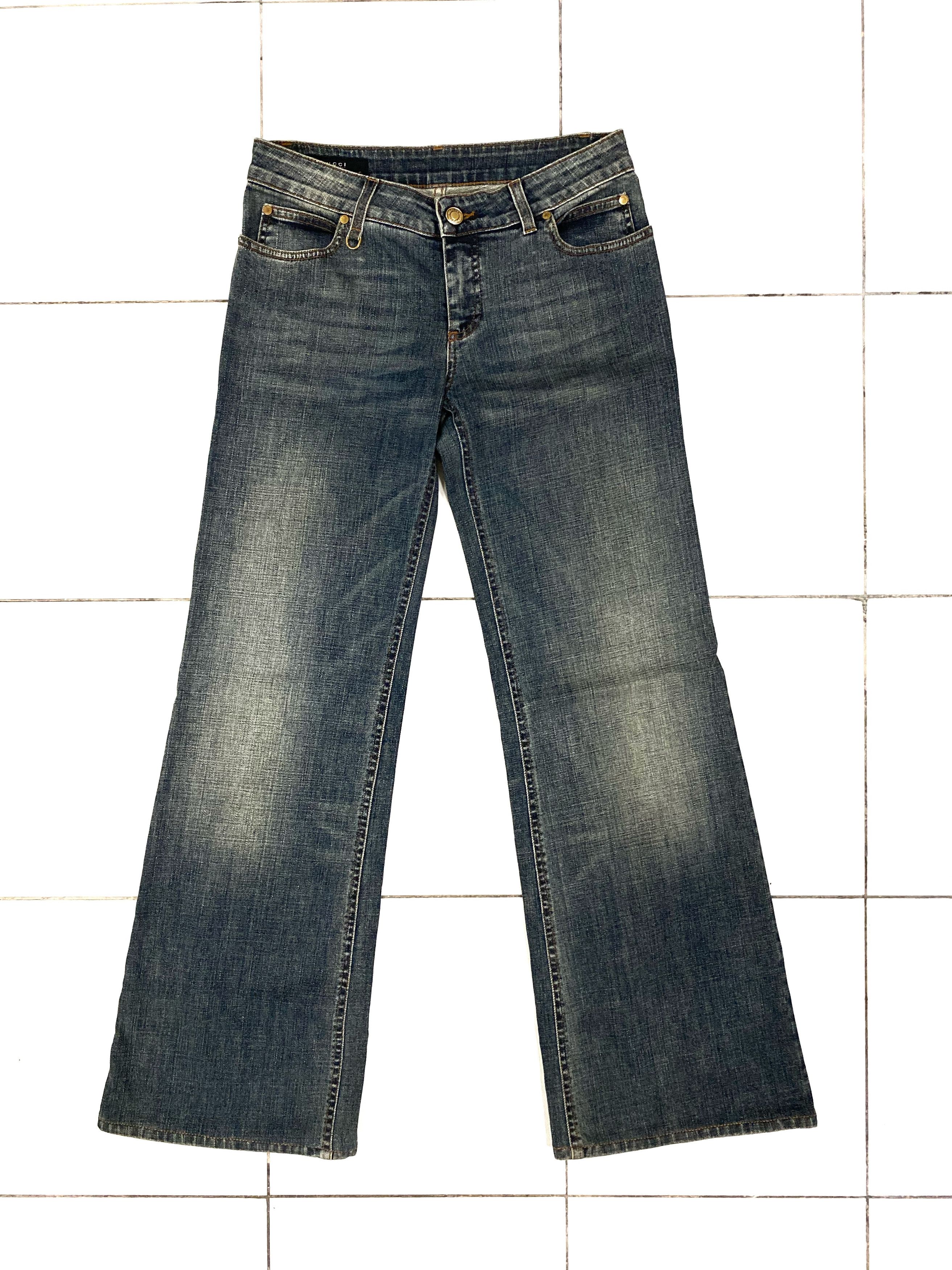 Gucci Authentic Vintage Gucci Flare Bootcut Denim Size 30" / US 8 / IT 44 - 1 Thumbnail