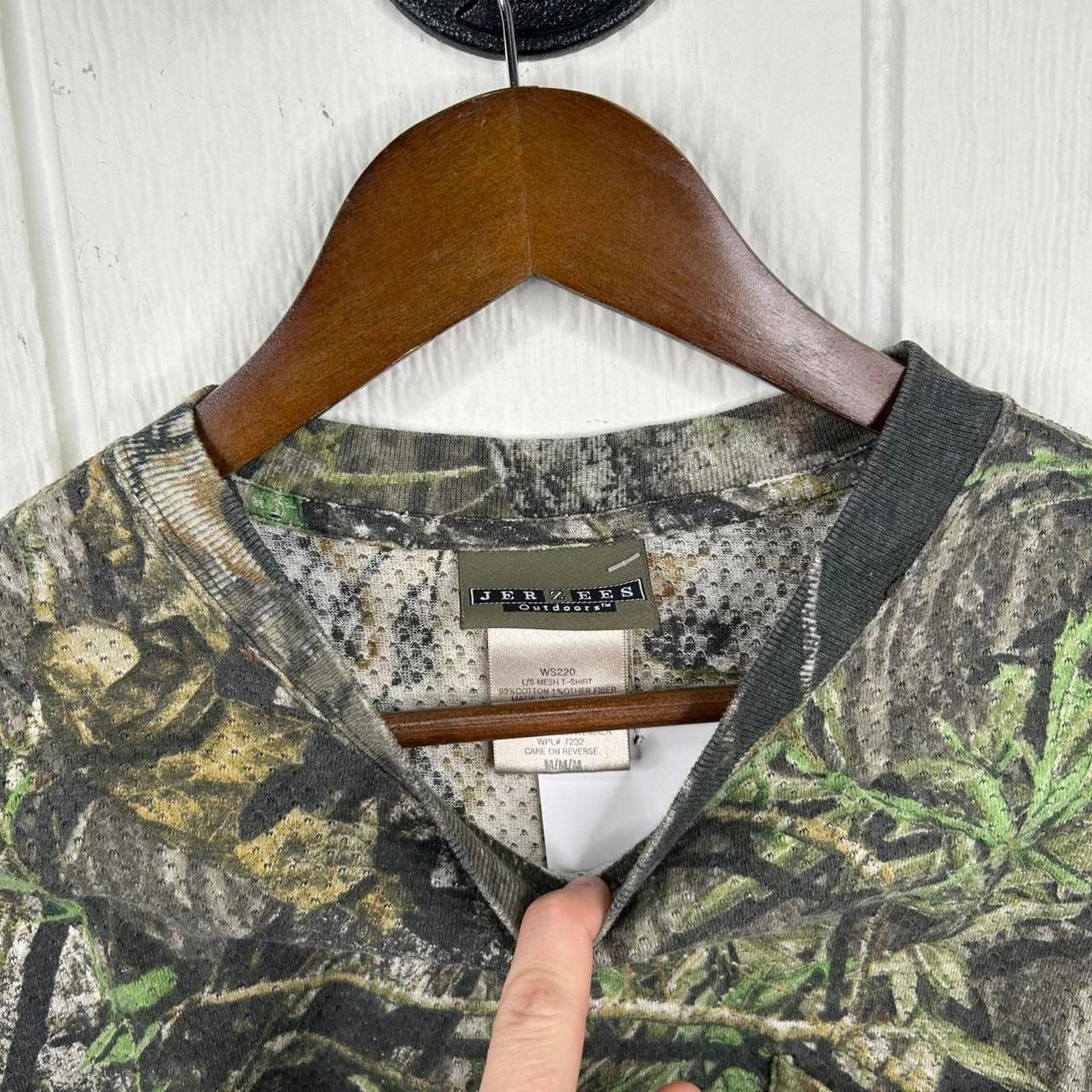 Jerzees Vintage 90’s Forest Camo Jerzees Longsleeve Tee Size Large Size US L / EU 52-54 / 3 - 4 Thumbnail