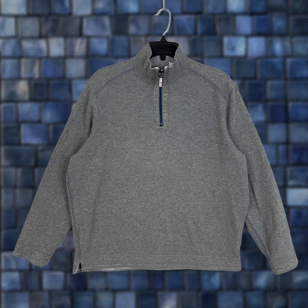 Tommy Bahama Tommy Bahama Sweater Mens Large Gray Stripe Reversible Pullover Golf Preppy Size US L / EU 52-54 / 3 - 1 Thumbnail
