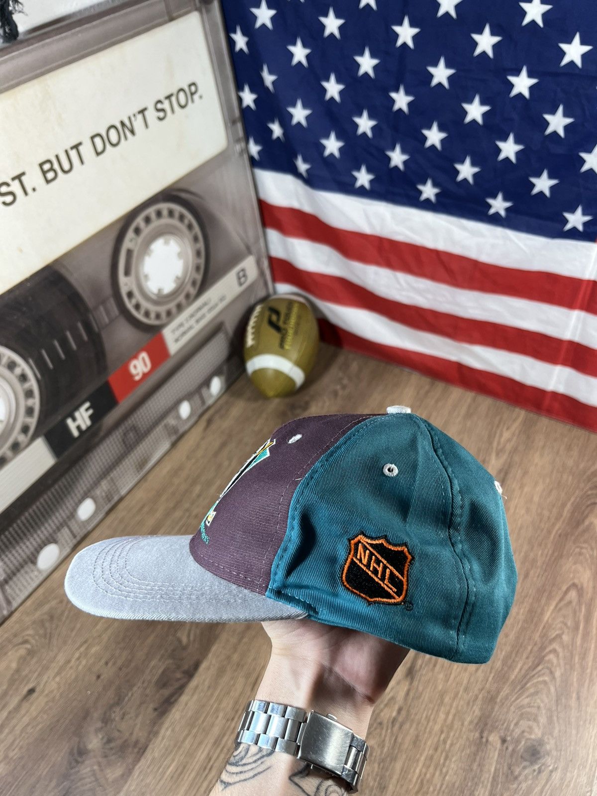 NHL Vintage Mighty Ducks 90s Hat Cap Size ONE SIZE - 5 Thumbnail