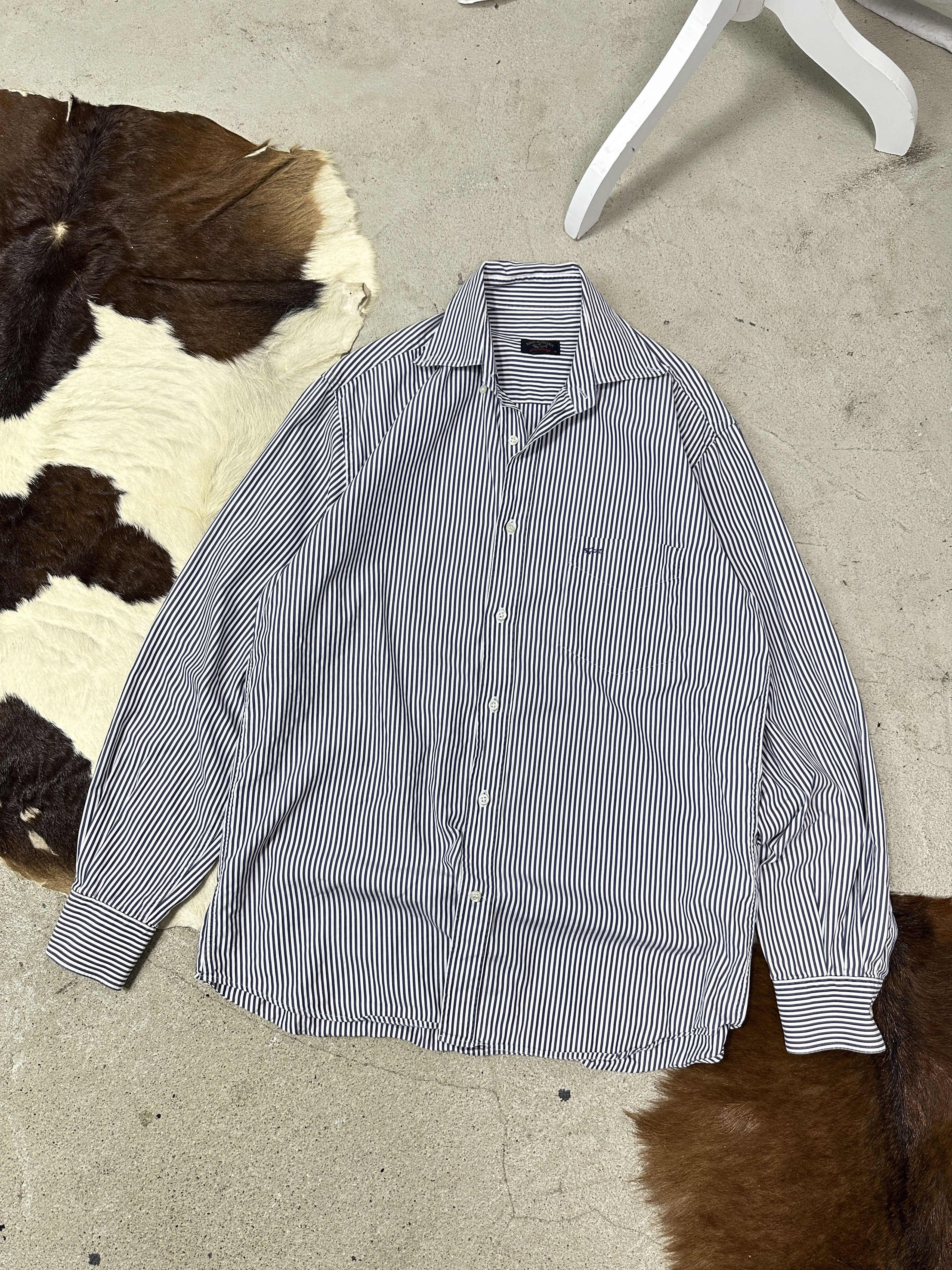 Paul & Shark Vintage Streetwear Elegant Striped Paul & Shark Shirt Y2K Size US M / EU 48-50 / 2 - 1 Thumbnail