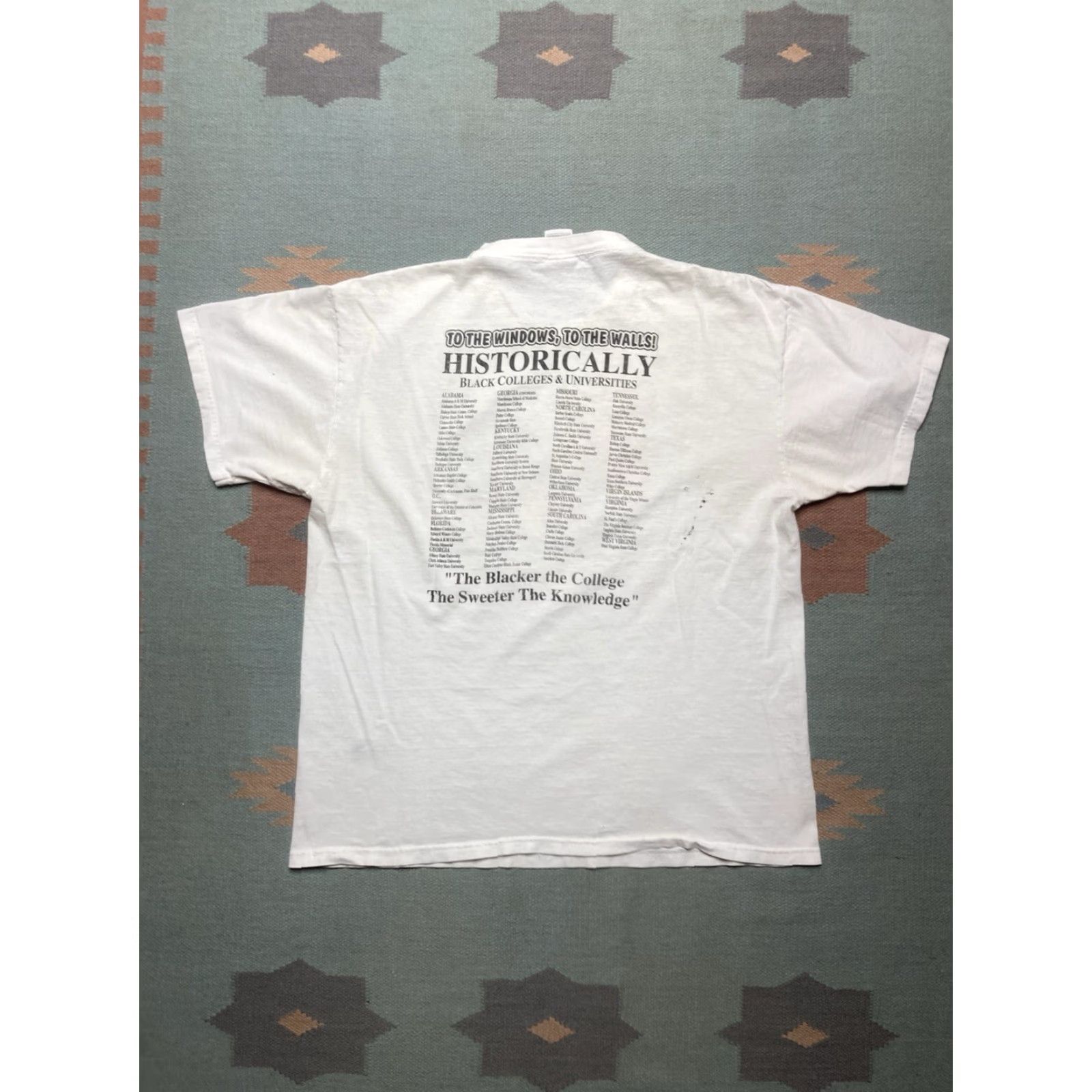 Fruit Of The Loom VINTAGE Joe Turner Classic SSU NSU Football Black Georgia XL T-Shirt Men Size US XL / EU 56 / 4 - 7 Thumbnail