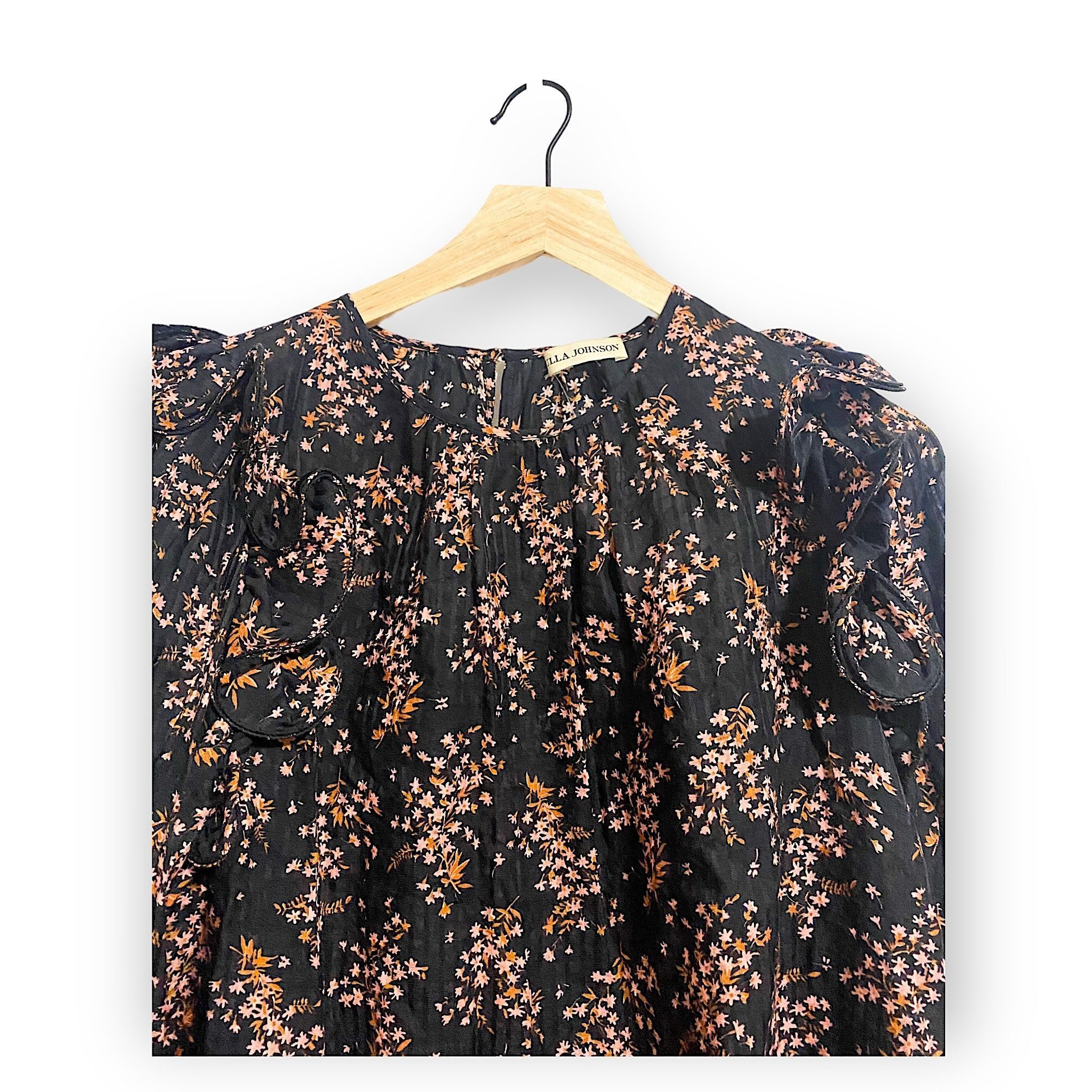 Ulla Johnson Ulla Johnson Medine Floral Balloon Sleeve Blouse, Size 2, Je Size XS / US 0-2 / IT 36-38 - 6 Thumbnail