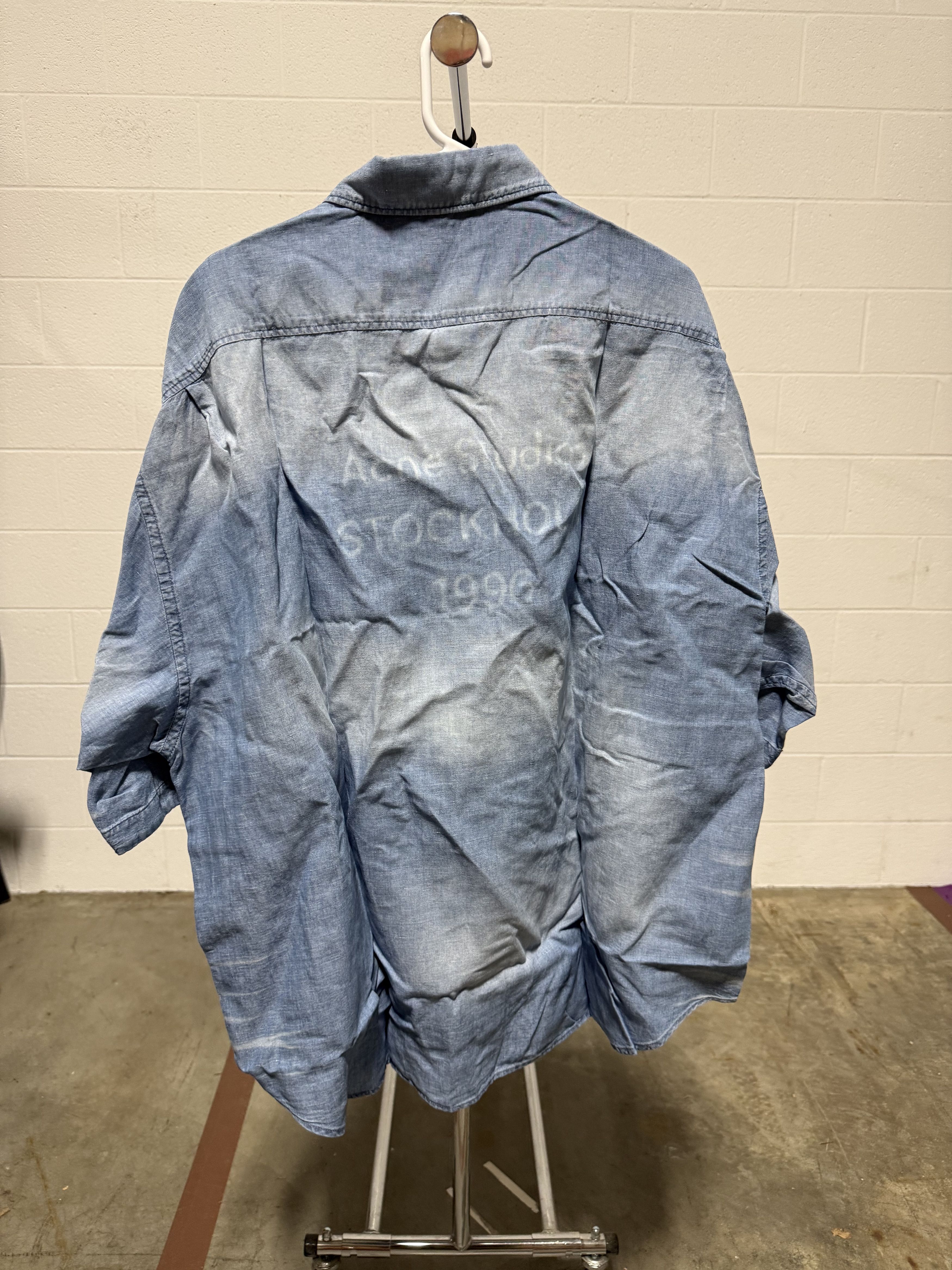 Acne Studios Acne Studios Chambray Shirt 'Blue' Size US XL / EU 56 / 4 - 3 Thumbnail