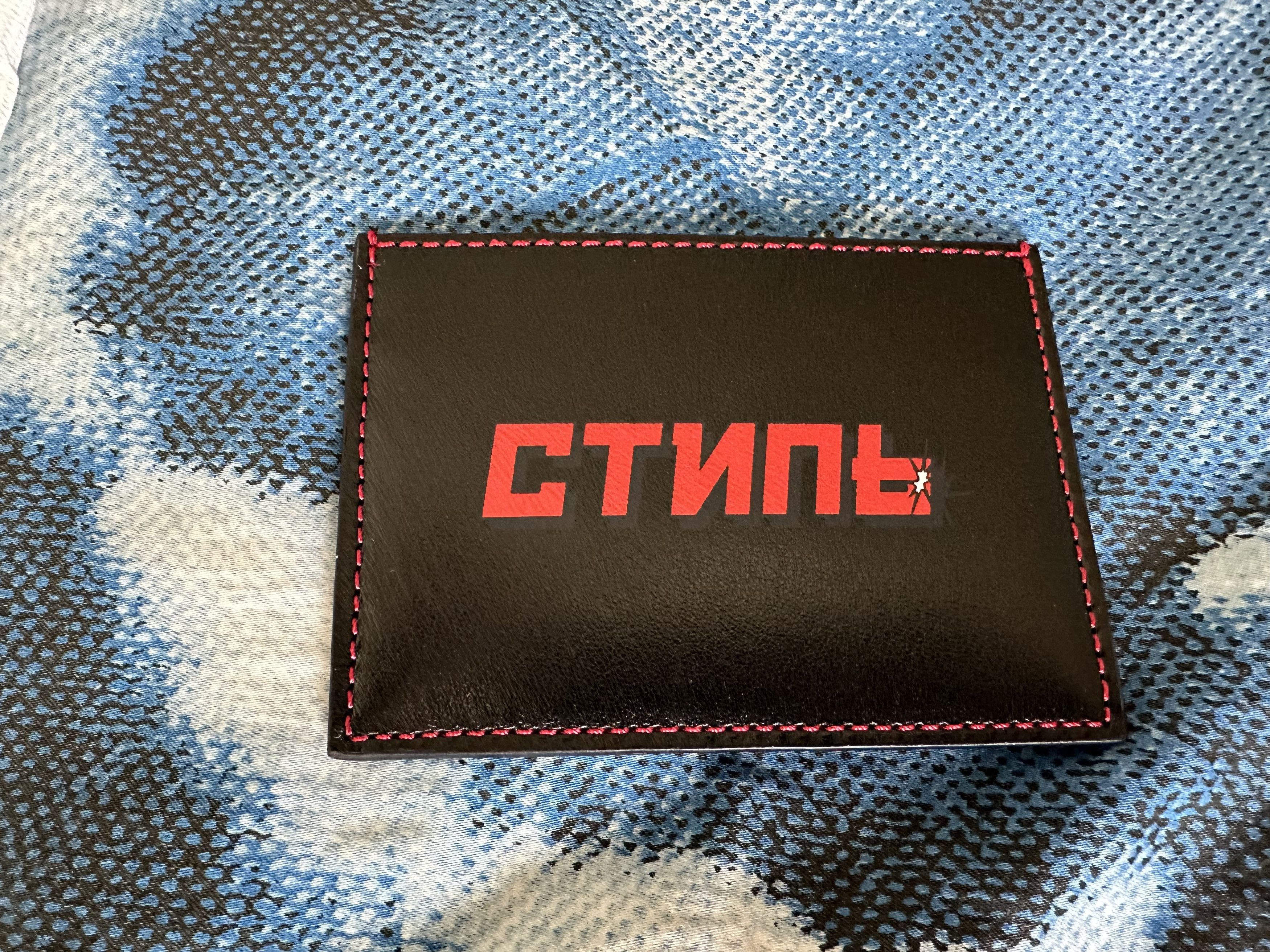 Heron Preston Squared C Flat Card Holder Size ONE SIZE - 2 Thumbnail