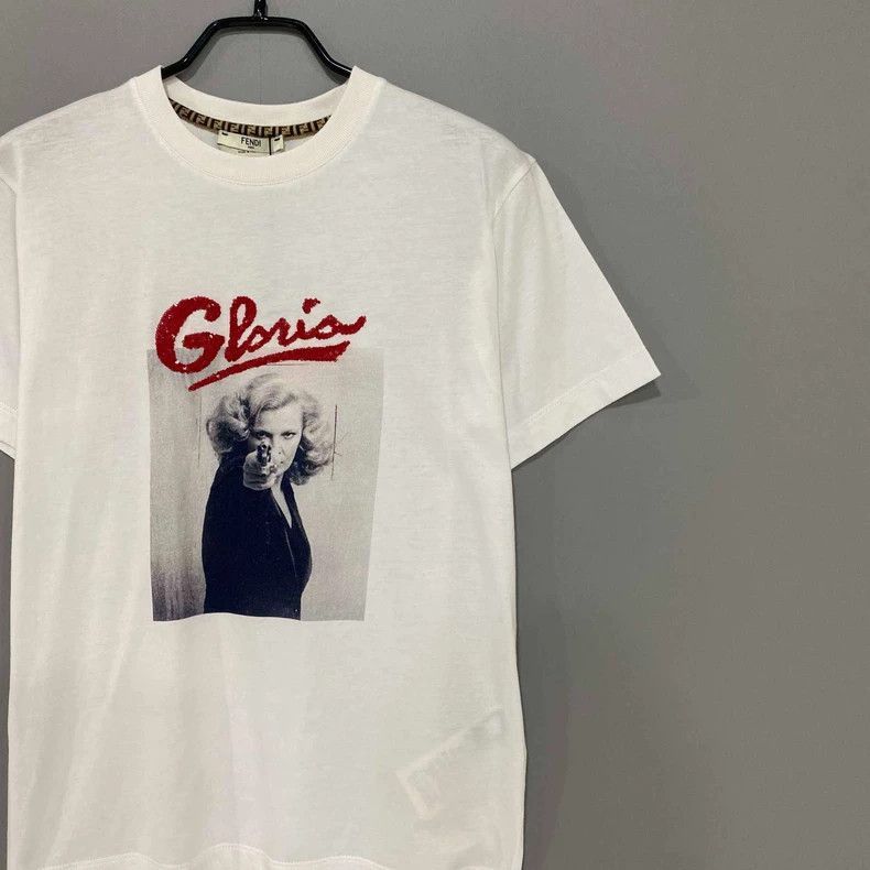 Fendi Fendi White Graphic Short Sleeve T-Shirt-2508 Size US S / EU 44-46 / 1 - 2 Thumbnail