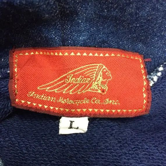 Indian Motorcycle Vtg INDIAN MOTORCYCLE Jeans Hoodie Sweatshirt Streetwear Size US L / EU 52-54 / 3 - 7 Thumbnail
