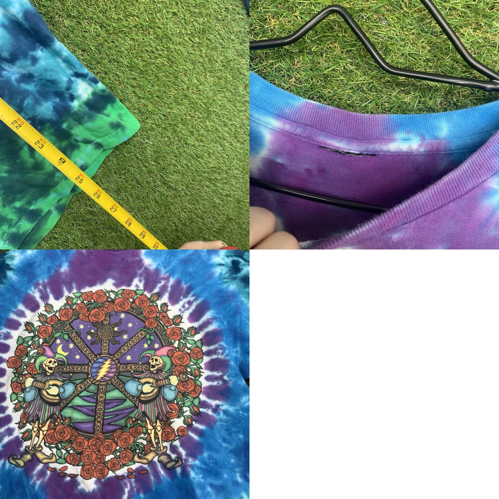Liquid Blue VINTAGE Liquid Blue Grateful Dead Shirt Mens M Blue Tie Dye Crew Neck Short Sleeve Celtic Mandala Bear AOP 90s Band Graphic Shirt Mens Size US M / EU 48-50 / 2 - 8 Thumbnail