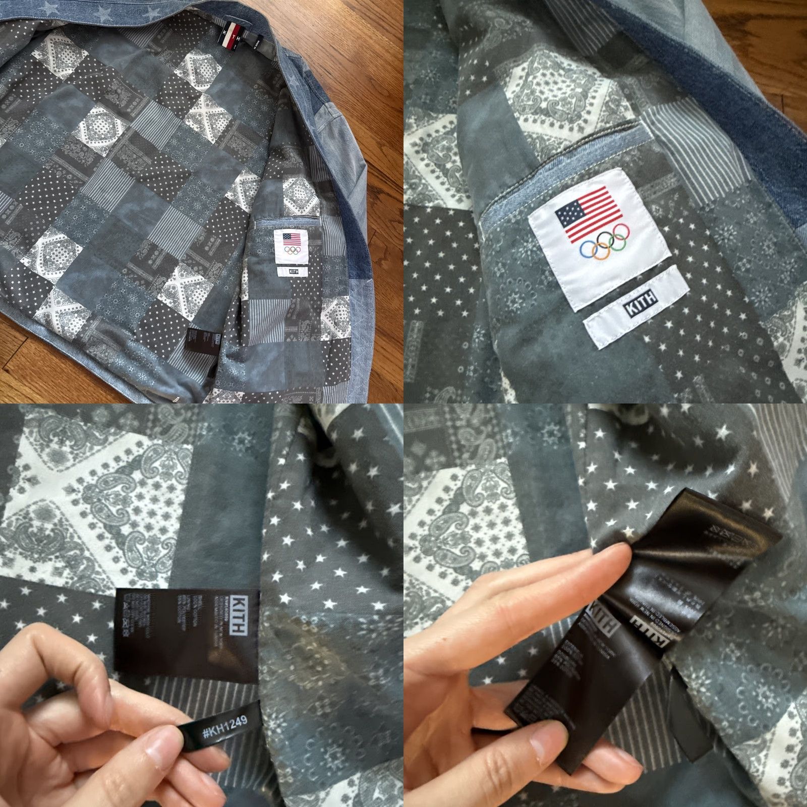 Kith KITH USA Indigo Patchwork Denim Kimono Jacket XL Blue Women's Jacket Size XL / US 12-14 / IT 48-50 - 8 Thumbnail