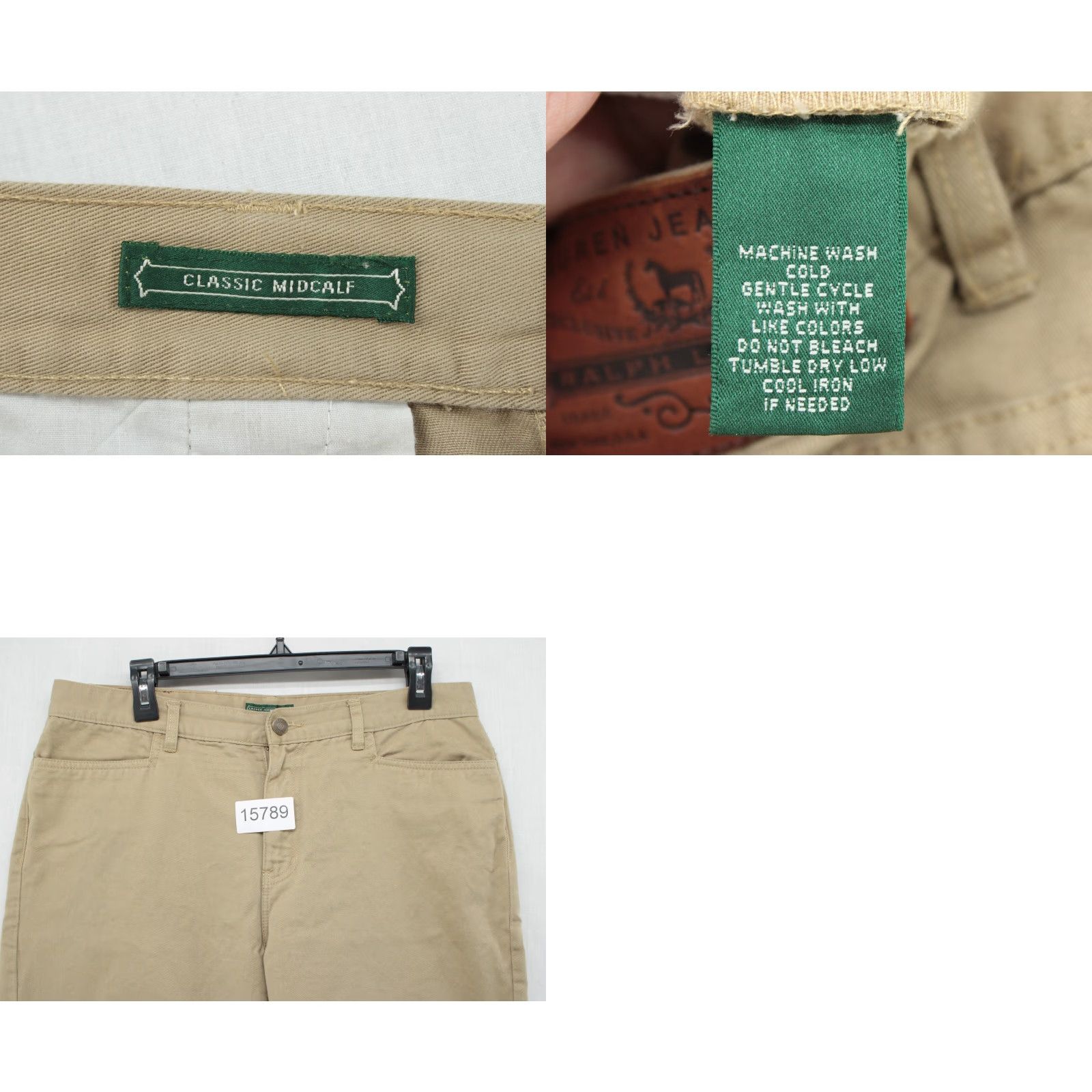 Ralph Lauren Lauren Ralph Lauren Pants Beige Size 10 Classic Midcalf Cotton Beachy Womens Size 24" / US 00 / IT 34 - 8 Thumbnail