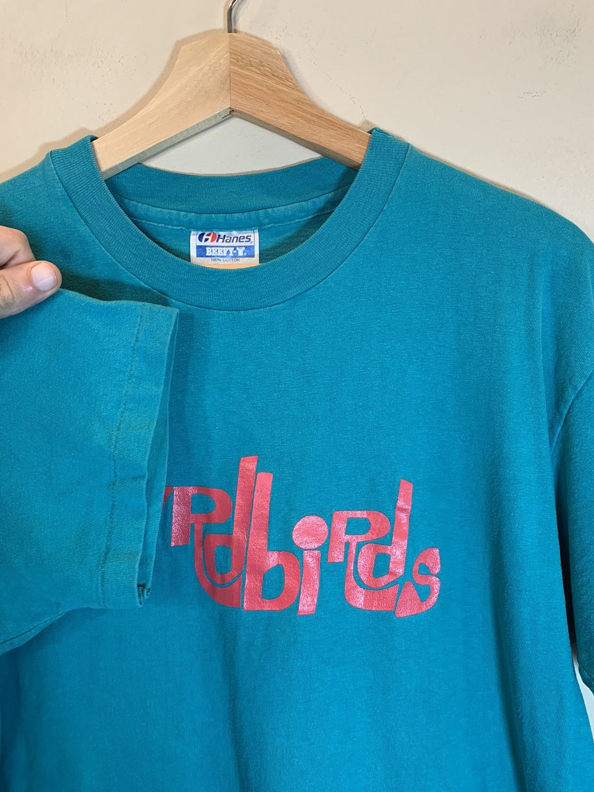 Band Tees × Vintage *RARE* Vintage 80’s The Yardbirds Single Stitch Band T-Shirt Size US L / EU 52-54 / 3 - 3 Thumbnail