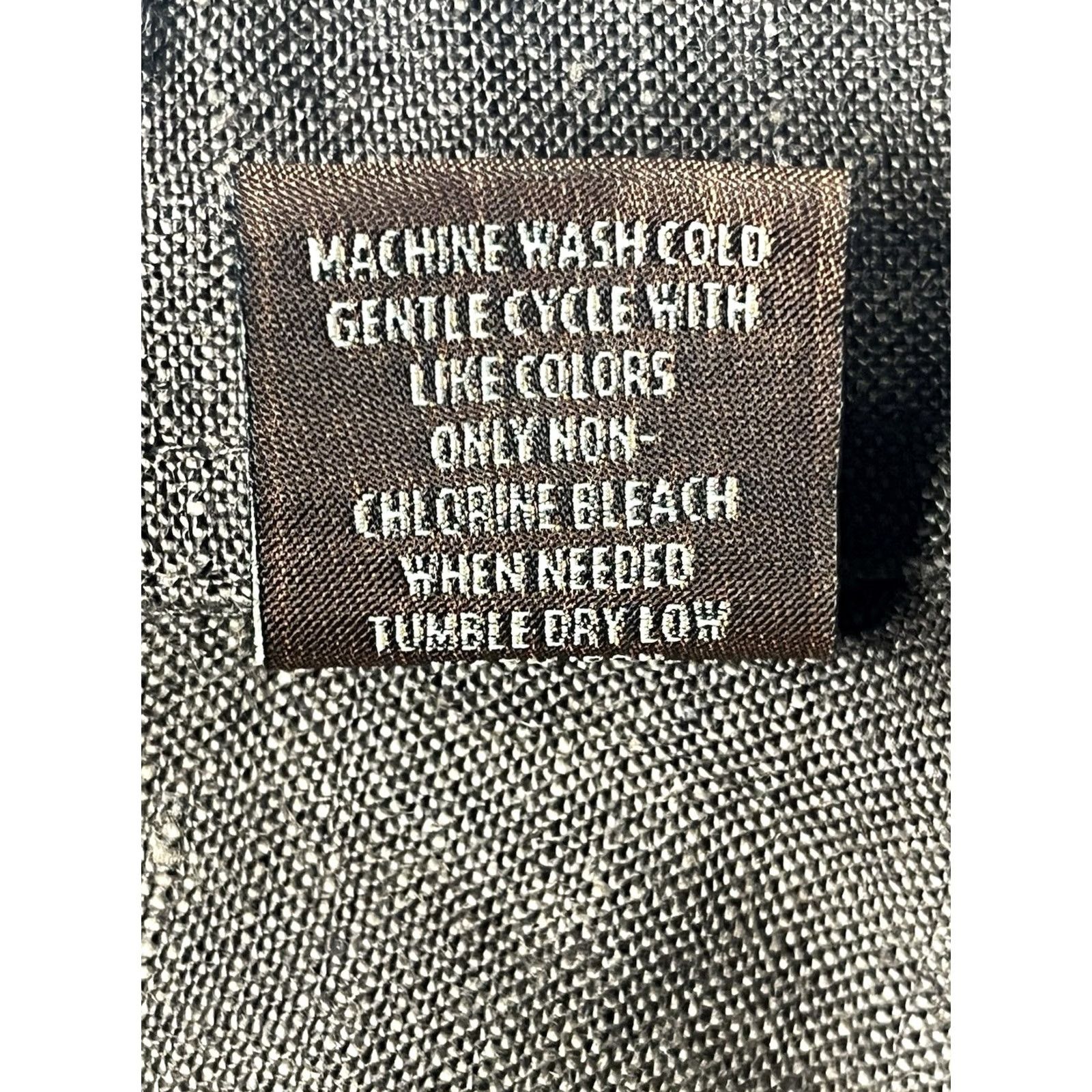 Tasso Elba Tasso Elba Shirt Mens L Brown Luxury Linen Button Front Short Sleeve Size Size US L / EU 52-54 / 3 - 7 Thumbnail