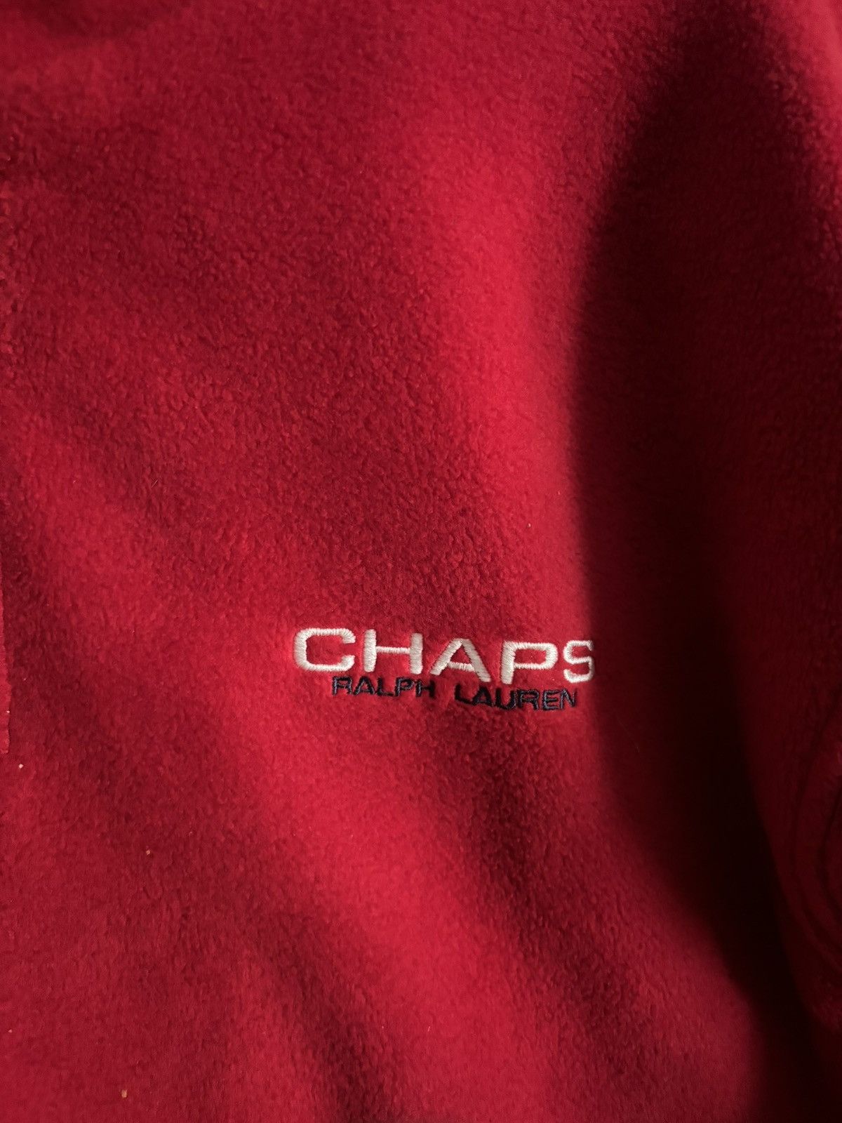 VINTAGE CHAPS RALPH LAUREN FLEECE 1/4 ZIP SWEATER