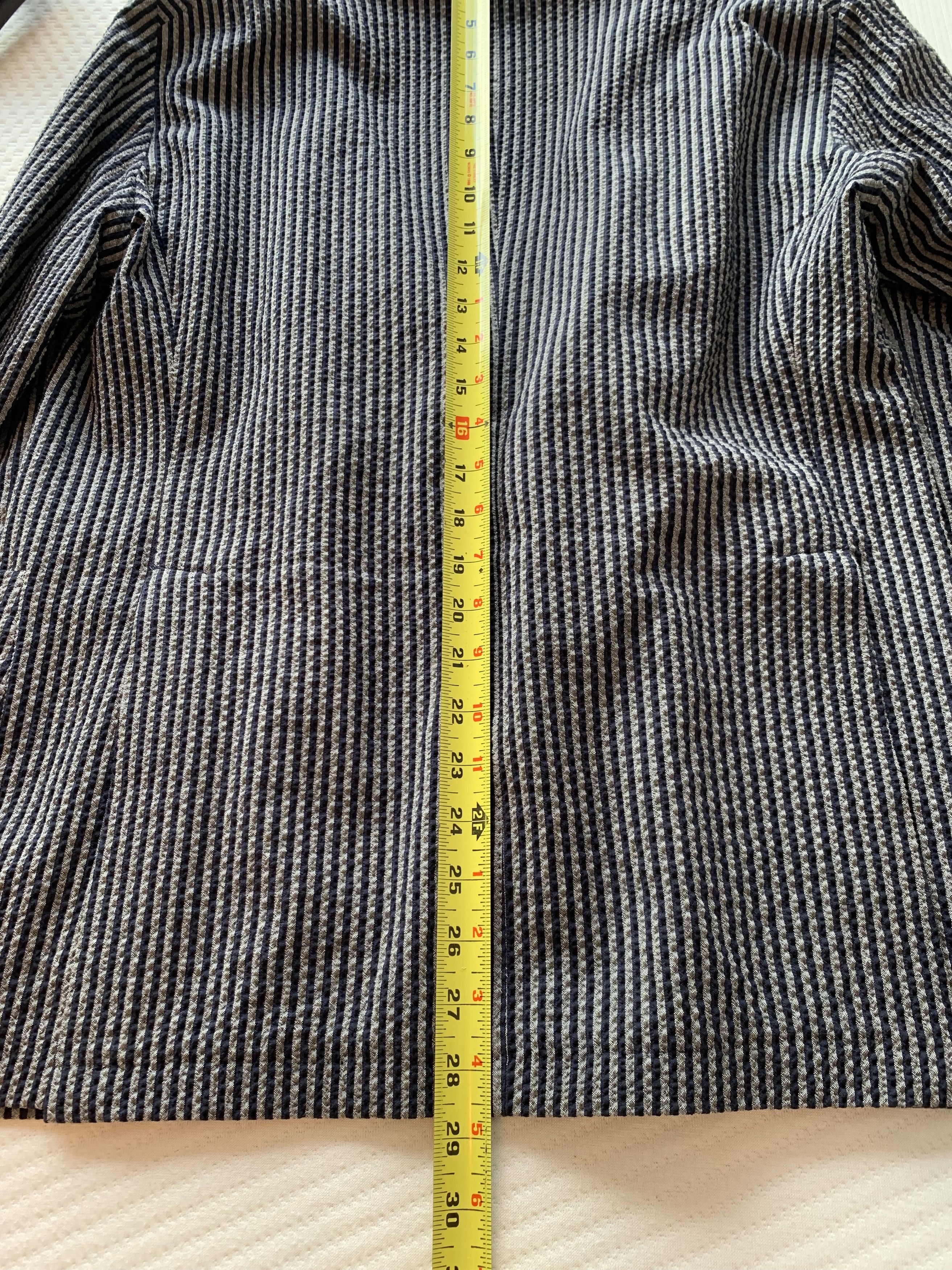 Tagliatore Tagliatore Seersucker Double Breasted Blazer IT 50 Size 40R - 8 Thumbnail