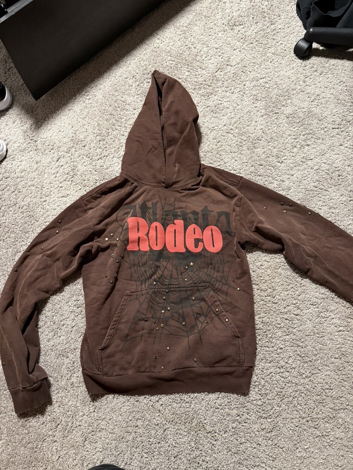 Sp5der × Travis Scott CJ X SP5DER DAYS BEFORE RODEO HOODIE Size US S / EU 44-46 / 1 - 2 Thumbnail
