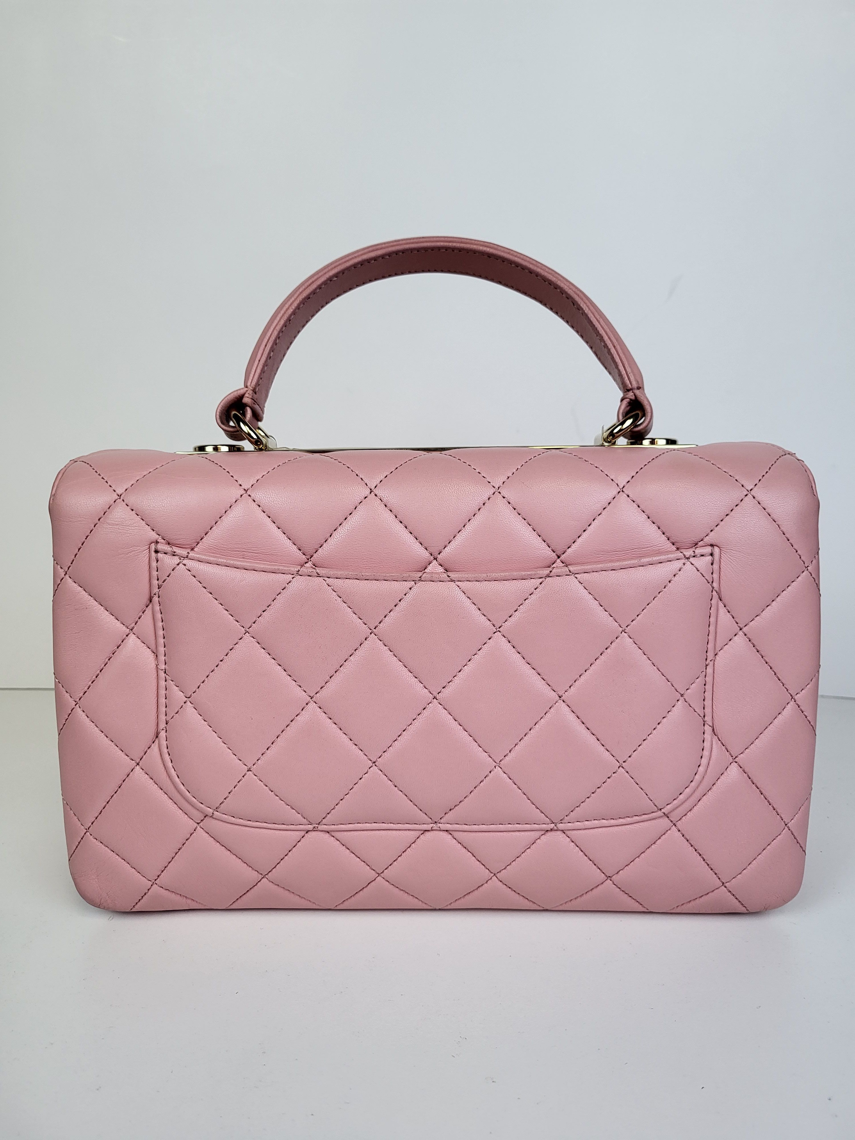 Chanel Chanel Lambskin Medium Trendy CC Flap Dual Handle Bag Pink Size ONE SIZE - 2 Thumbnail