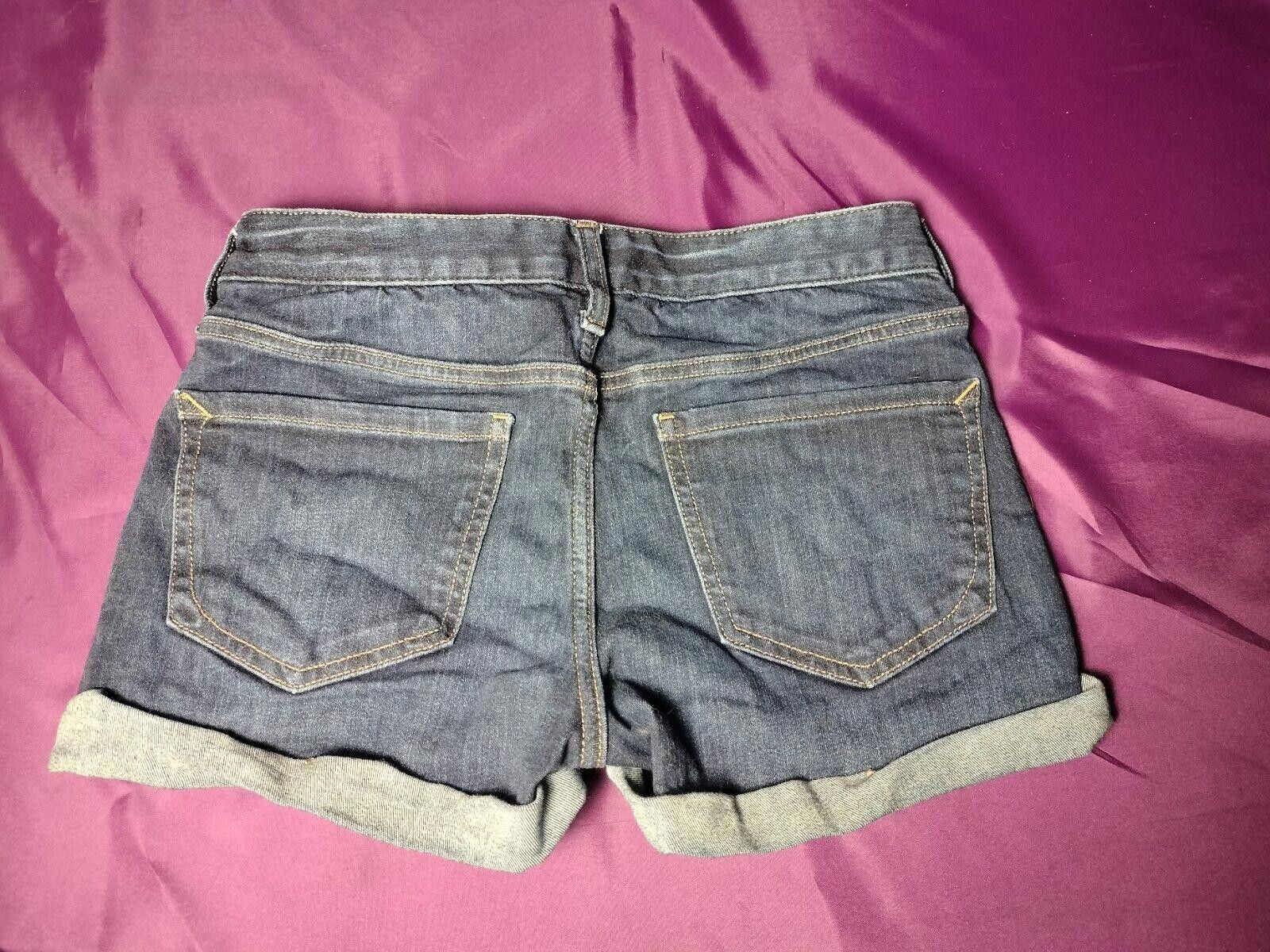 Express Express Jean Shorts Shortie Low-Rise Size 00 Size 24" / US 00 / IT 34 - 2 Thumbnail