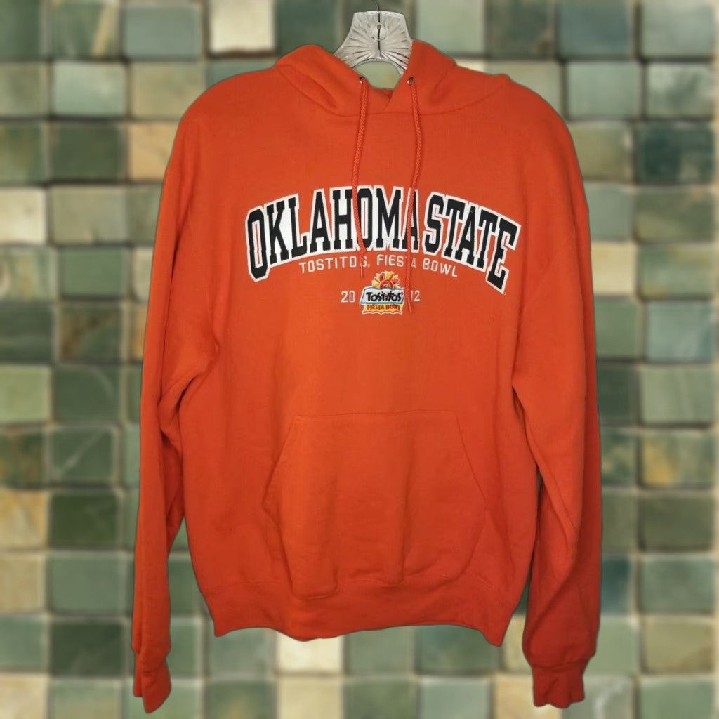 Champion VINTAGE Champion Hoodie Adult Medium Orange Tostitos Fiesta Bowl 2012 Mens Size US M / EU 48-50 / 2 - 1 Thumbnail