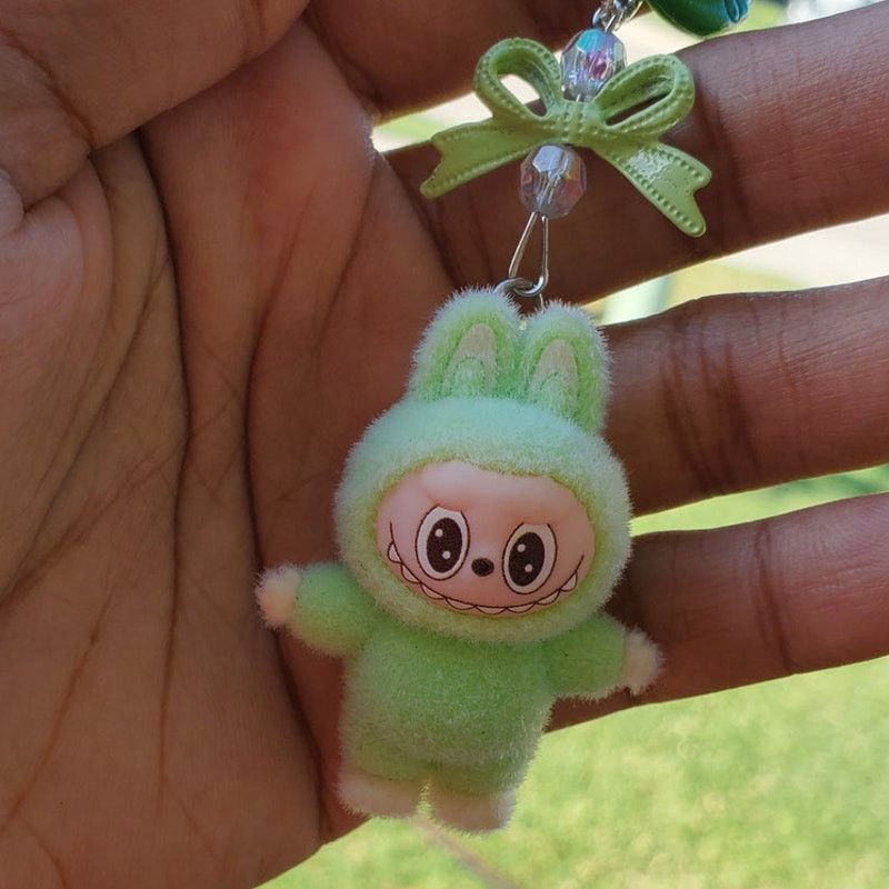 Other 4 Mini labubu Keychain inspiration cute for the key or bag Size ONE SIZE - 6 Thumbnail