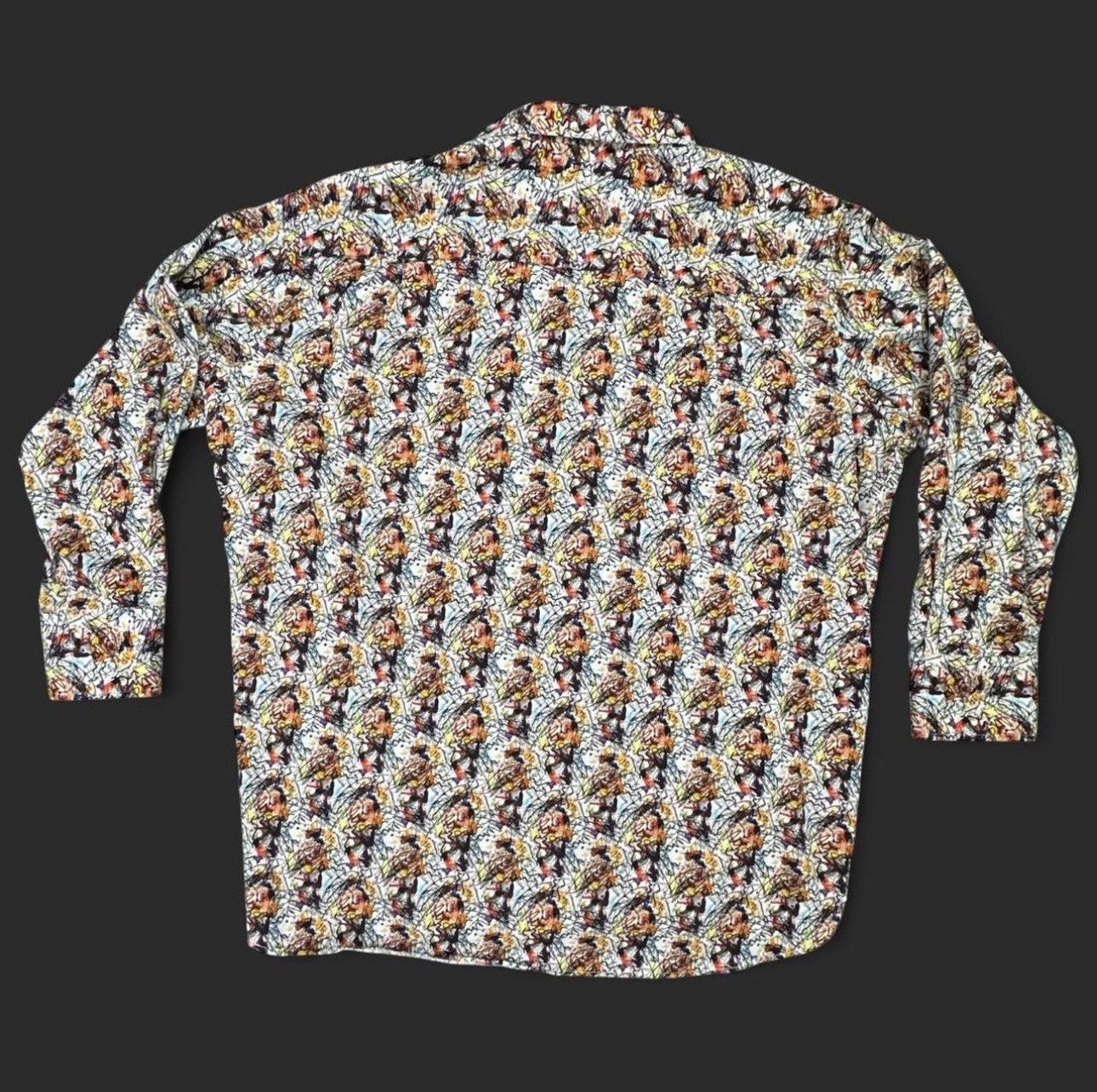 Luchiano Visconti Visconti Black 2XLB Abstract Art Print Button-Down — Shirt Size US XXL / EU 58 / 5 - 5 Thumbnail