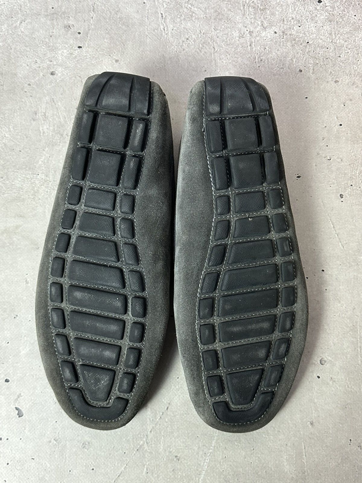 Balmain Balmain Paris Suede Grey Men’s Moccasin Shoes Size US 11 / EU 44 - 20 Thumbnail