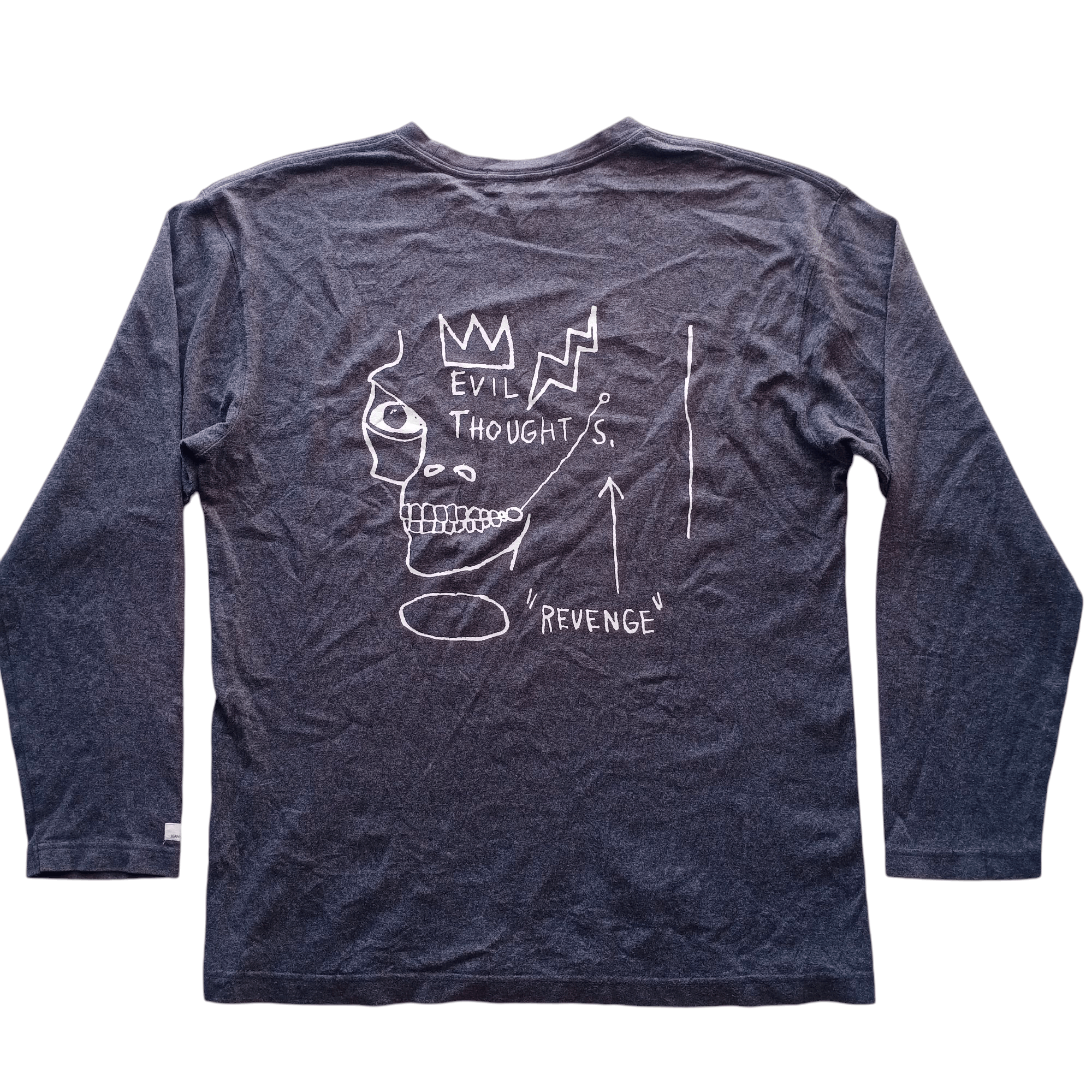 Jean-Michel Basquiat Vintage Jean Michel Basquiat Evil thoughts Revenge Art Tee Size US M / EU 48-50 / 2 - 1 Thumbnail