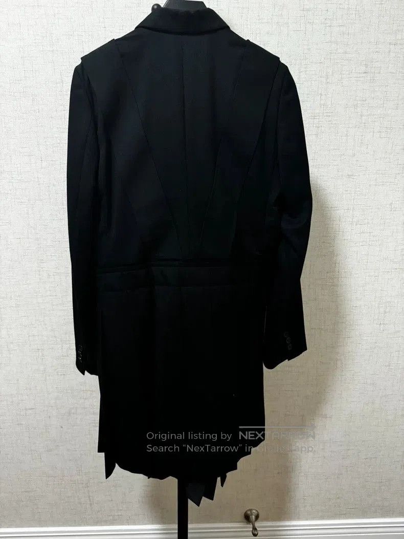Comme des Garcons CDG Black Pleated Hem Blazer Coat. Size US M / EU 48-50 / 2 - 2 Thumbnail