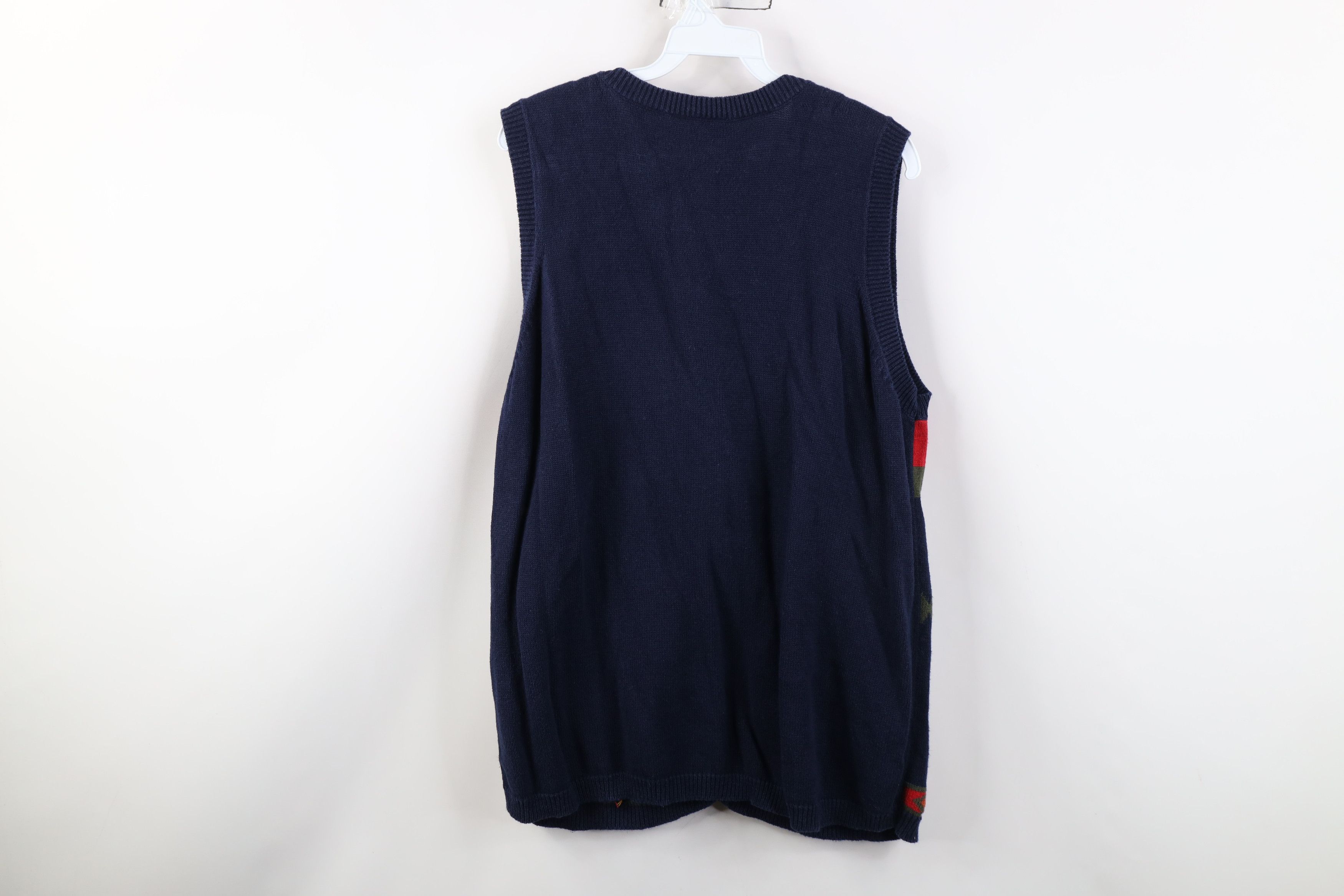 Vintage Vintage 90s Streetwear Southwestern Knit Sweater Vest Size XL / US 12-14 / IT 48-50 - 10 Thumbnail