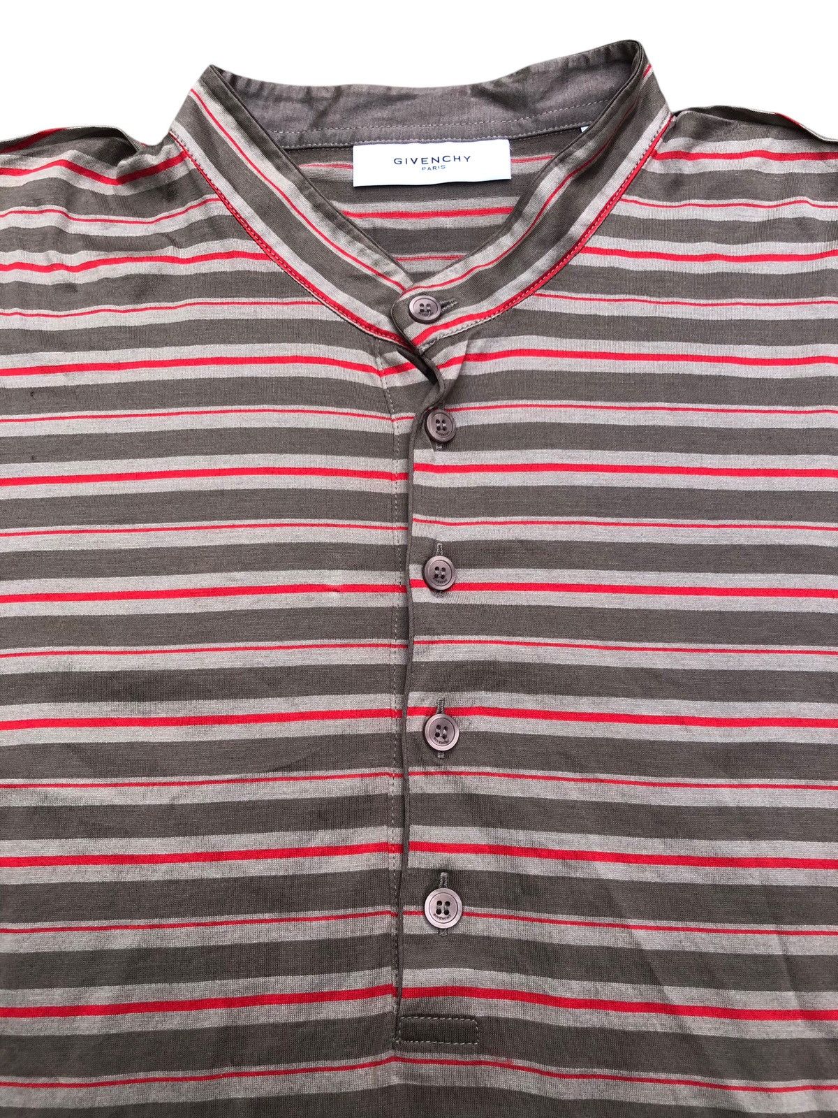 Designer × Givenchy GIVENCHY PARIS Stripes Casual Designer Luxury Brand T-Shirt Size US XXL / EU 58 / 5 - 4 Thumbnail