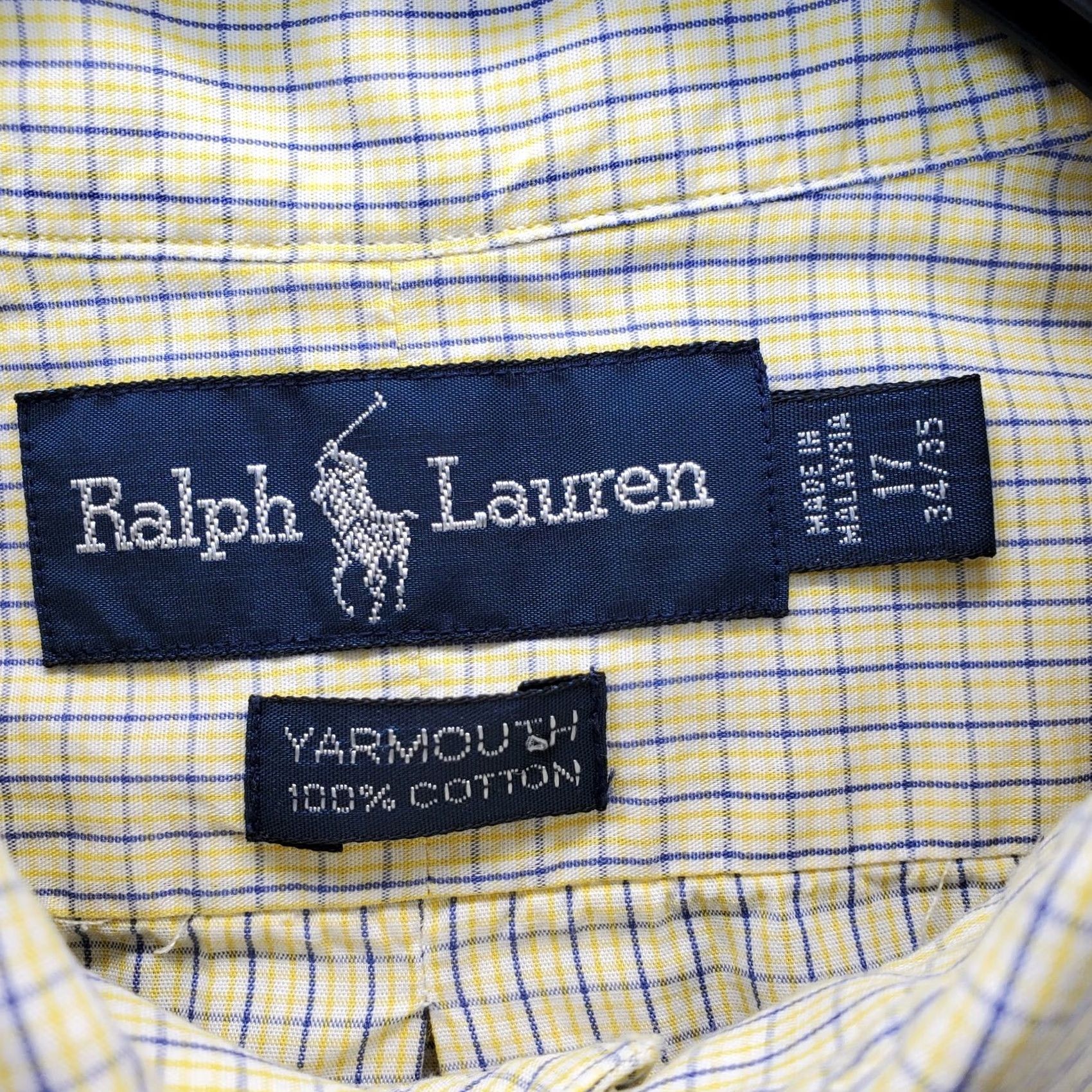 Ralph Lauren Ralph Lauren Mens Dress Shirt Yarmouth 17 Multi Plaid Button-Down Blue Pony Logo Size 46R - 5 Thumbnail