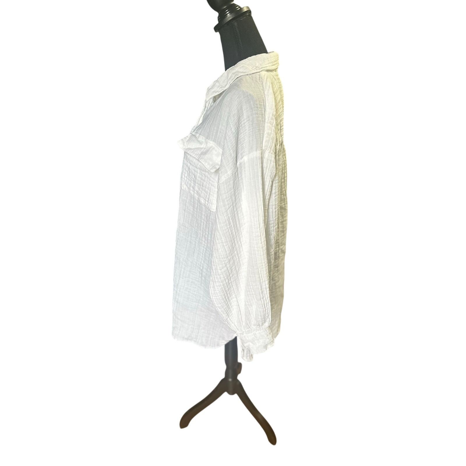 Asos ASOS DESIGN white double cloth oversized mini shirt dress Size XL / US 12-14 / IT 48-50 - 5 Thumbnail