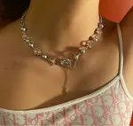 Jewelry Crystal Chains Choker Necklaces Size ONE SIZE - 2 Thumbnail