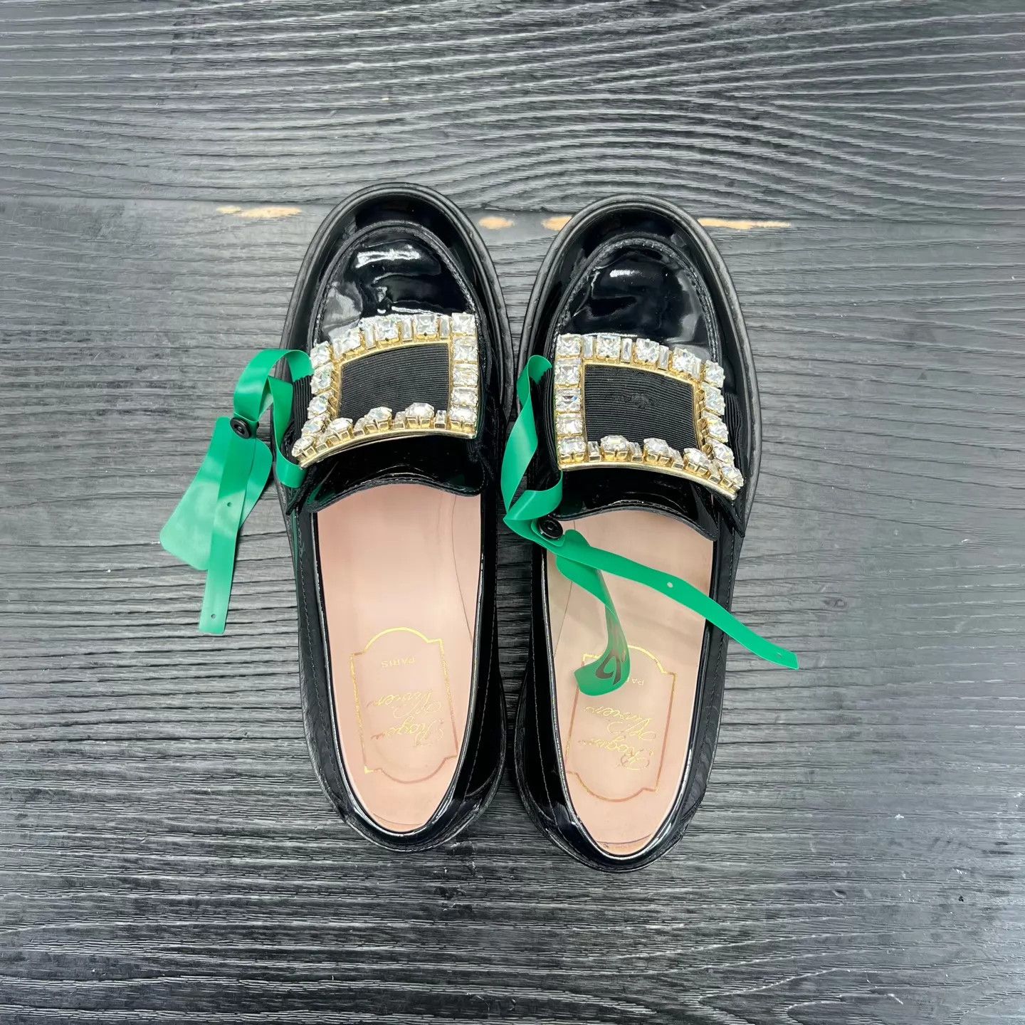 Roger Vivier RV Viv' Rangers Rhinestone Buckle Loafer 35.5 New Size US 5 / IT 35 - 3 Thumbnail