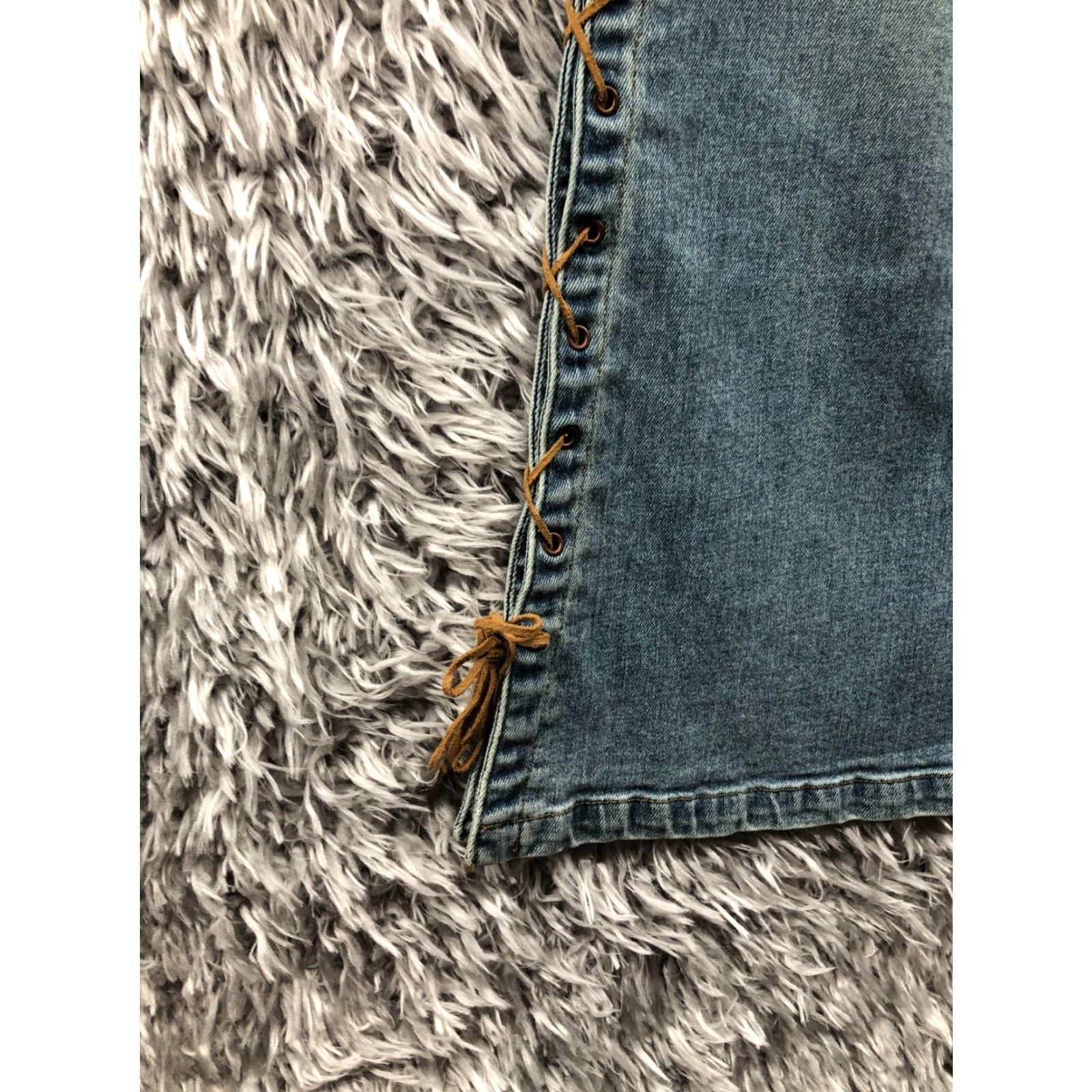 Buffalo David Bitton Buffalo David Bitton Jeans Womens Flared Regular 31 Blue Denim 5-Pocket Mid Rise Button Zipper Belt Loops Jeans Type Size 24" / US 00 / IT 34 - 5 Thumbnail