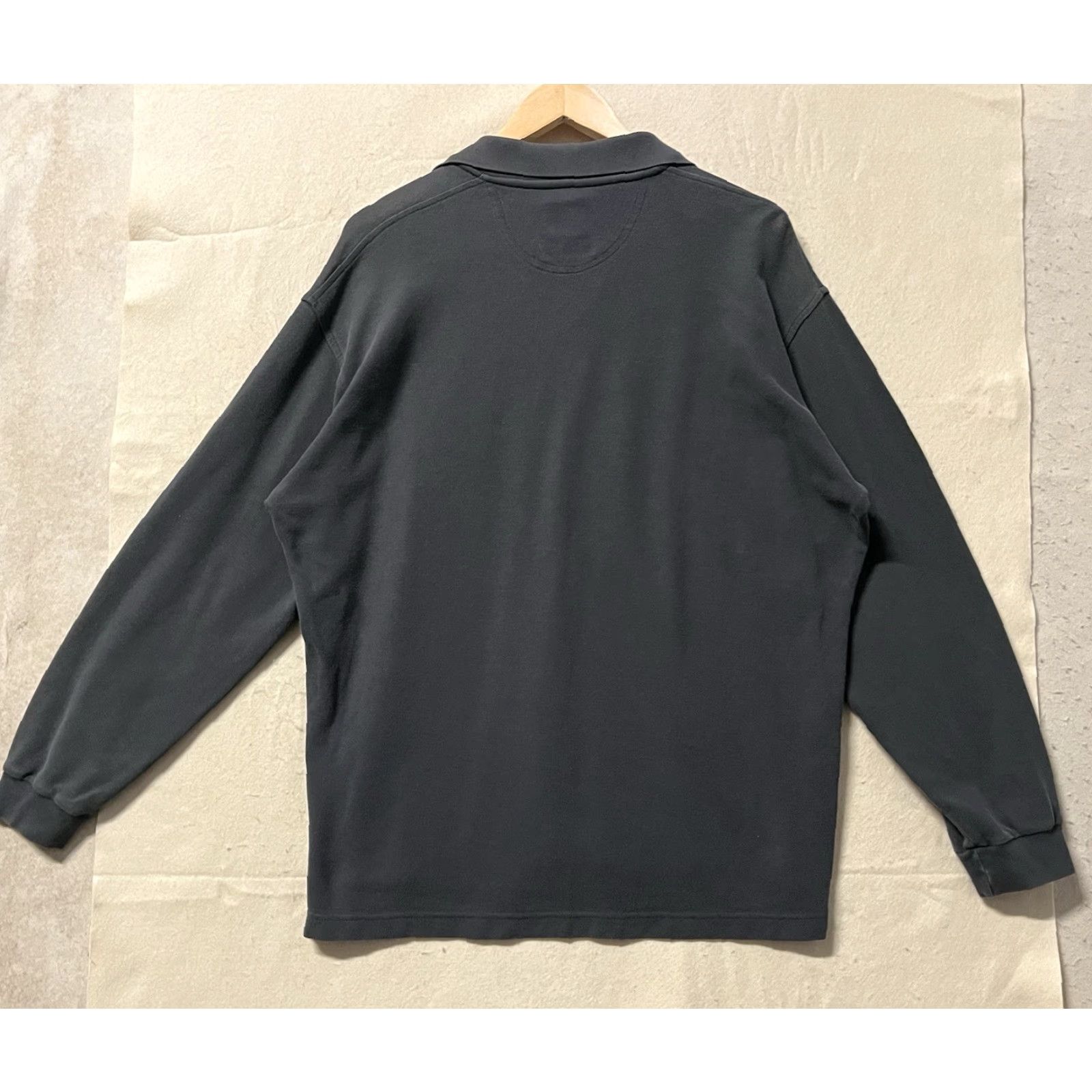 Faconnable VINTAGE Façonnable Long Sleeve Polo Pullover Gray Large Men Mens 90s Collared Shirt Size US L / EU 52-54 / 3 - 2 Thumbnail