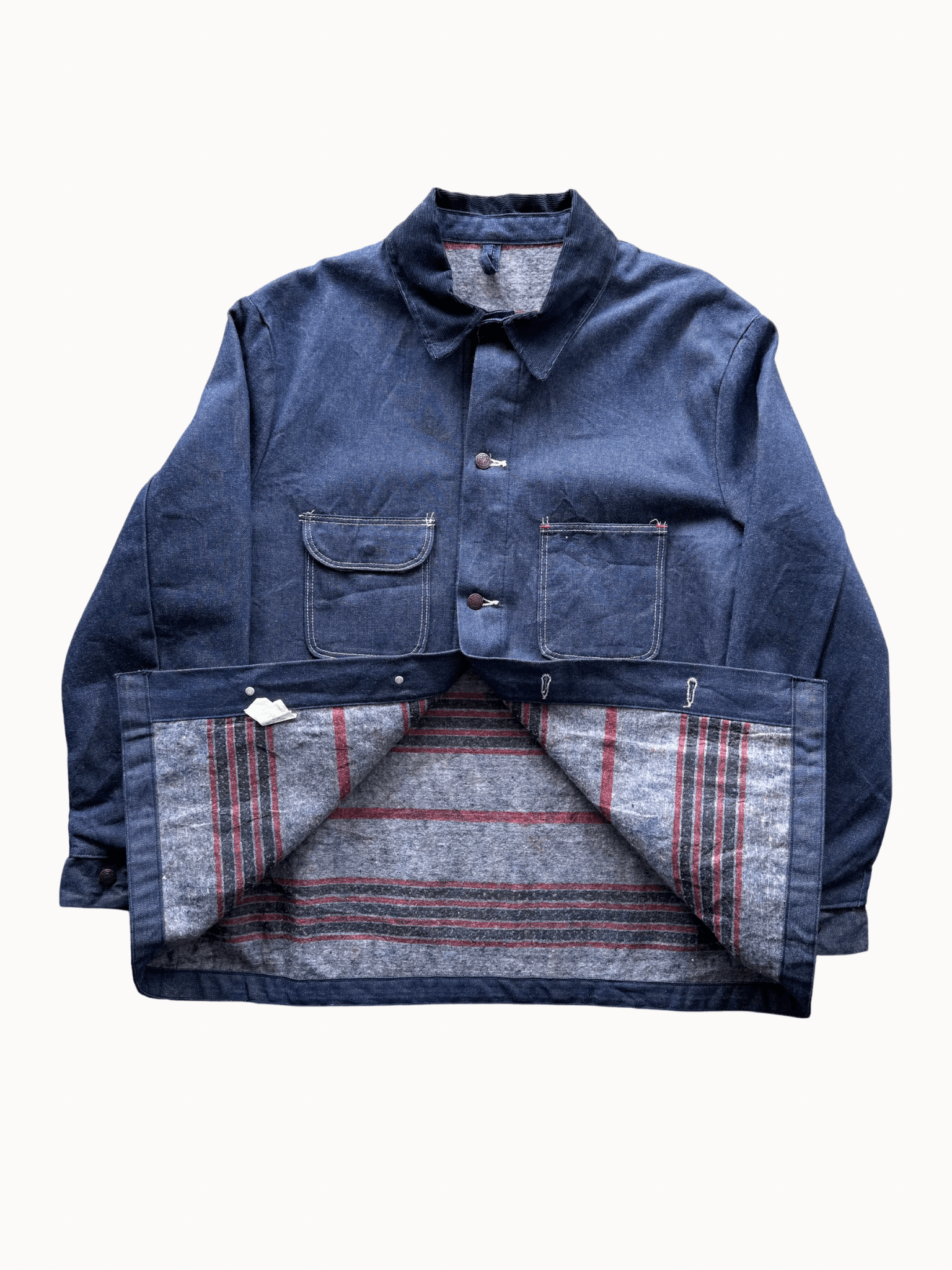 Other Vtg 1980s Blue Bell Chore Denim Jacket (XXL) Size US XXL / EU 58 / 5 - 3 Thumbnail