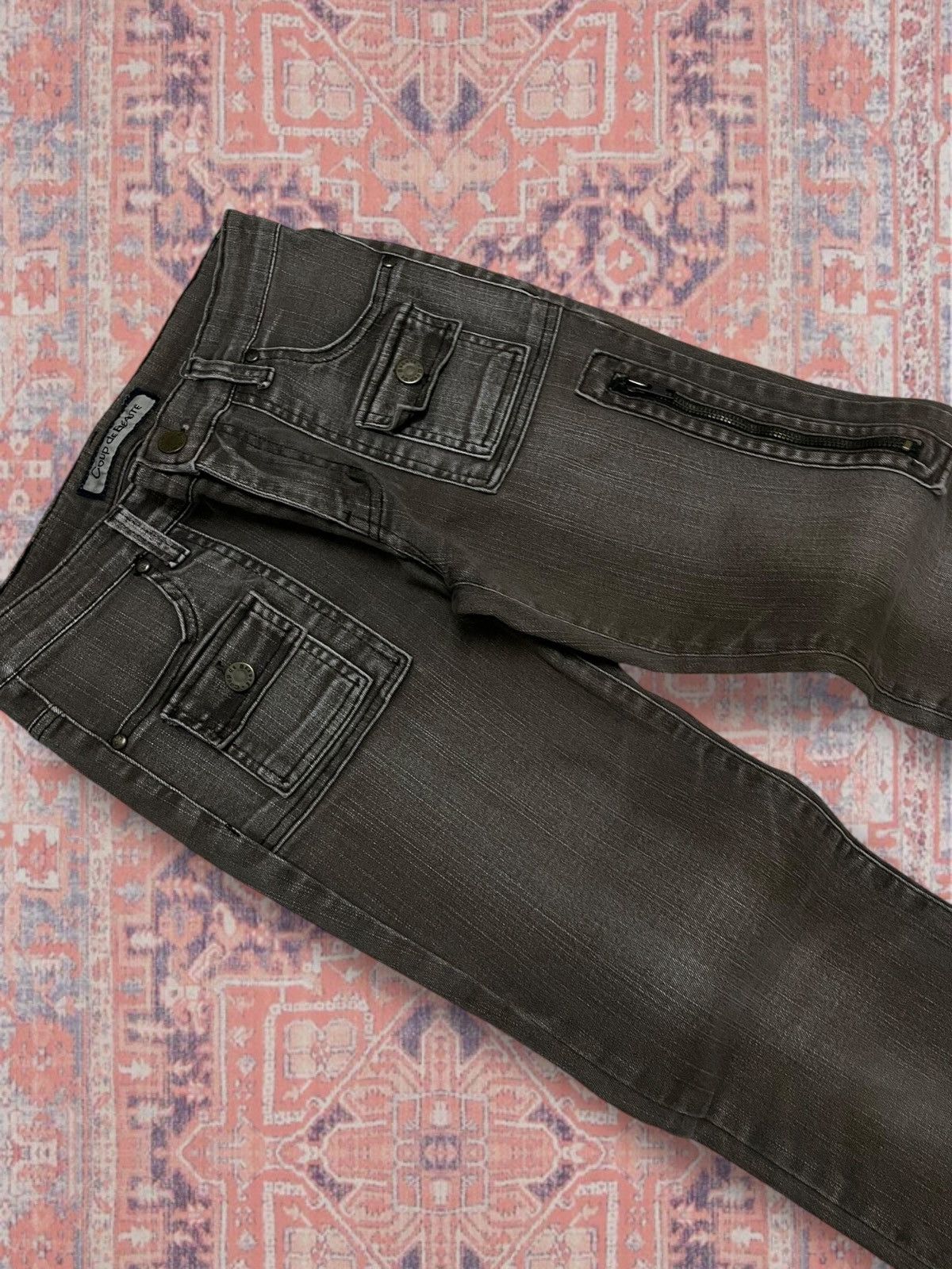 Japanese Brand Vintage 1990s Japan Designer Coupe De Beaute Flared Denim Size US 27 - 7 Thumbnail