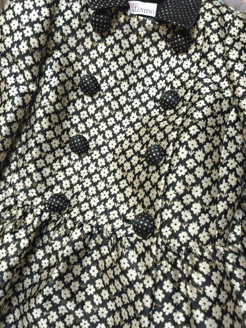 Valentino Valentino A jacquard jacket with small black flowers Size L / US 10 / IT 46 - 8 Thumbnail