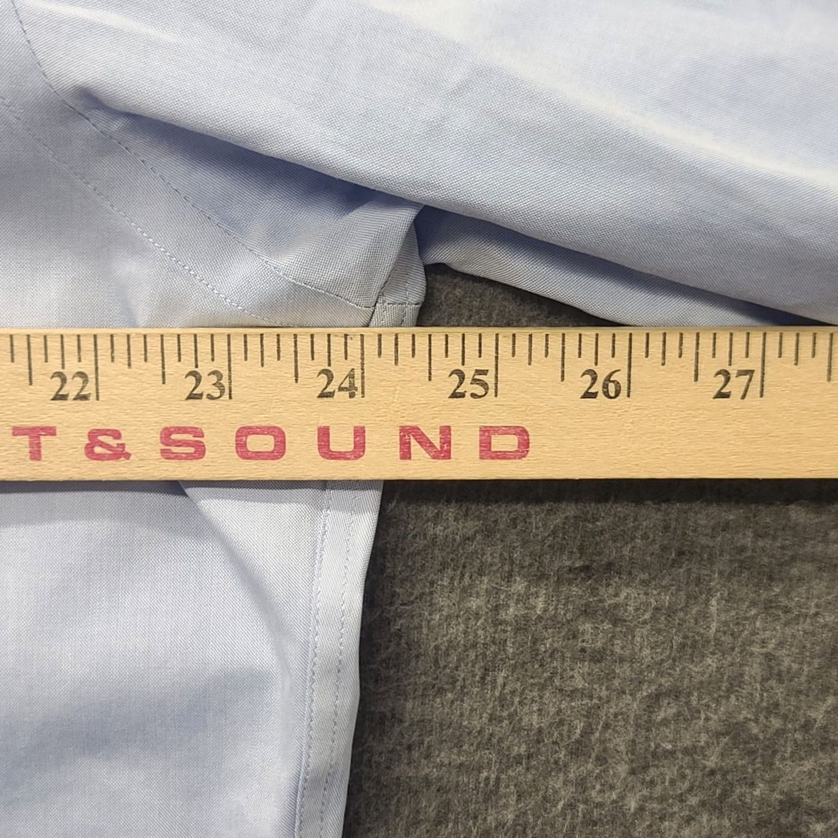 Brooks Brothers Brooks Brothers Shirt Mens 16 1/2 - 2/3 Regent Tailored Fit Non Iron Dress Blue Size 42R - 3 Thumbnail