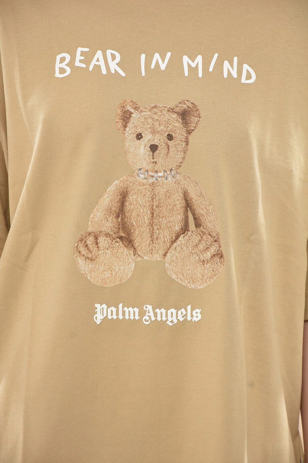 Palm Angels og1mm0326 Cotton Loose-Fit T-Shirt in Beige Size XS / US 0-2 / IT 36-38 - 3 Thumbnail