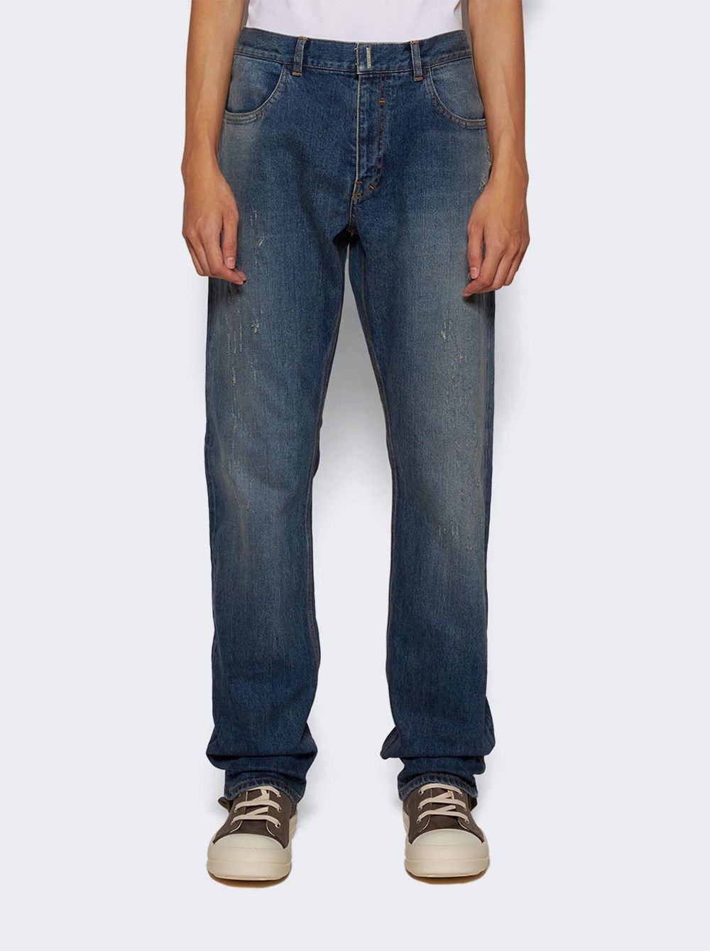 Givenchy o1mle0226 Straight Fit Jeans In Blue Size US 38 / EU 54 - 3 Thumbnail