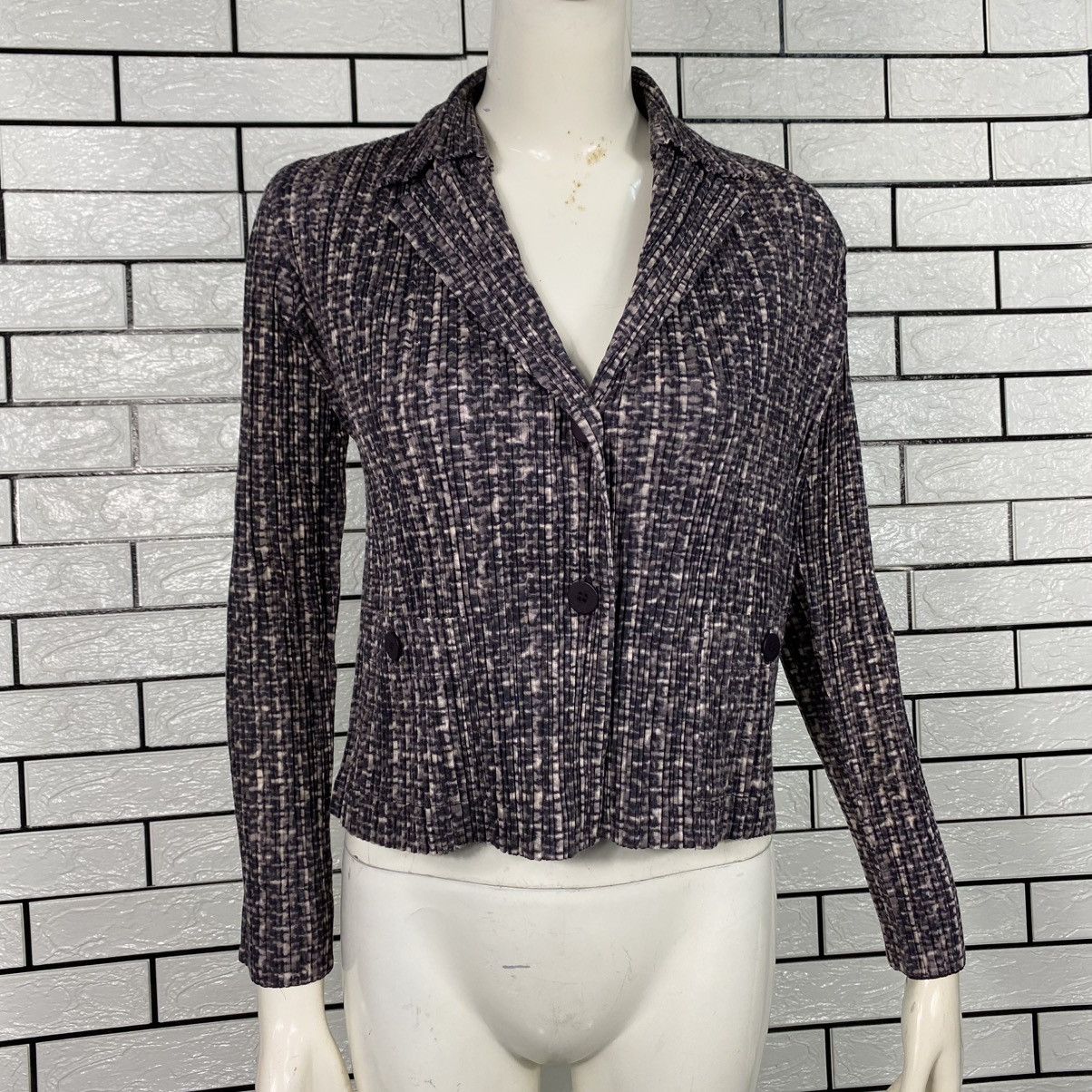Issey Miyake 🔥BUTTON UPS PLEATED JACKET PLEATS PLEASE ISSEY MIYAKE Size M / US 6-8 / IT 42-44 - 3 Thumbnail