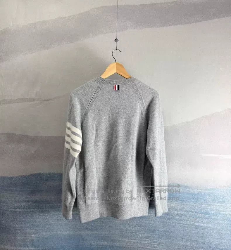 Thom Browne Thom Browne Gray cashmere sweater Size US XL / EU 56 / 4 - 2 Thumbnail