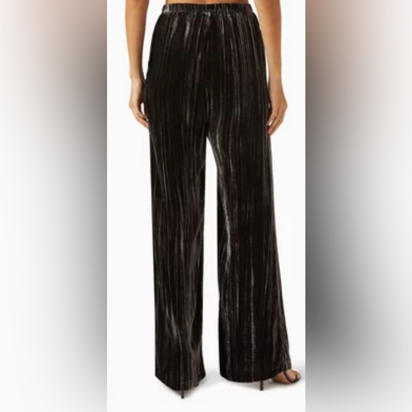 Enza Costa NEW Enza Costa $395 Silk Textured Velvet Pants XS Size 26" / US 2 / IT 38 - 2 Thumbnail