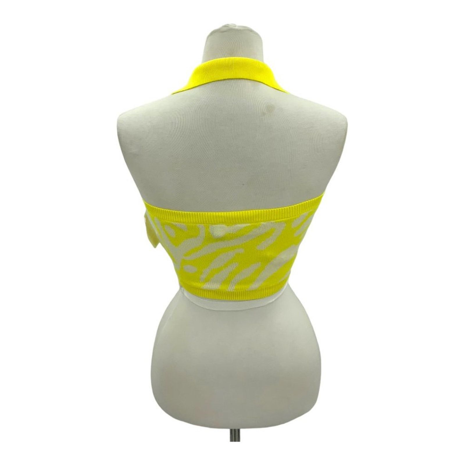 Hed Mayner Noisy May Knit Halter Neck Top Yellow Size Small NWOT Size S / US 4 / IT 40 - 6 Thumbnail