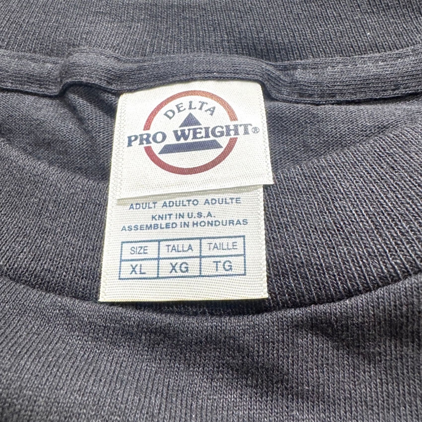 Vintage VINTAGE Delta Pro Weight T-Shirt Men XL Black 100% Cotton Meme Distressed Old Man Size US XL / EU 56 / 4 - 3 Thumbnail