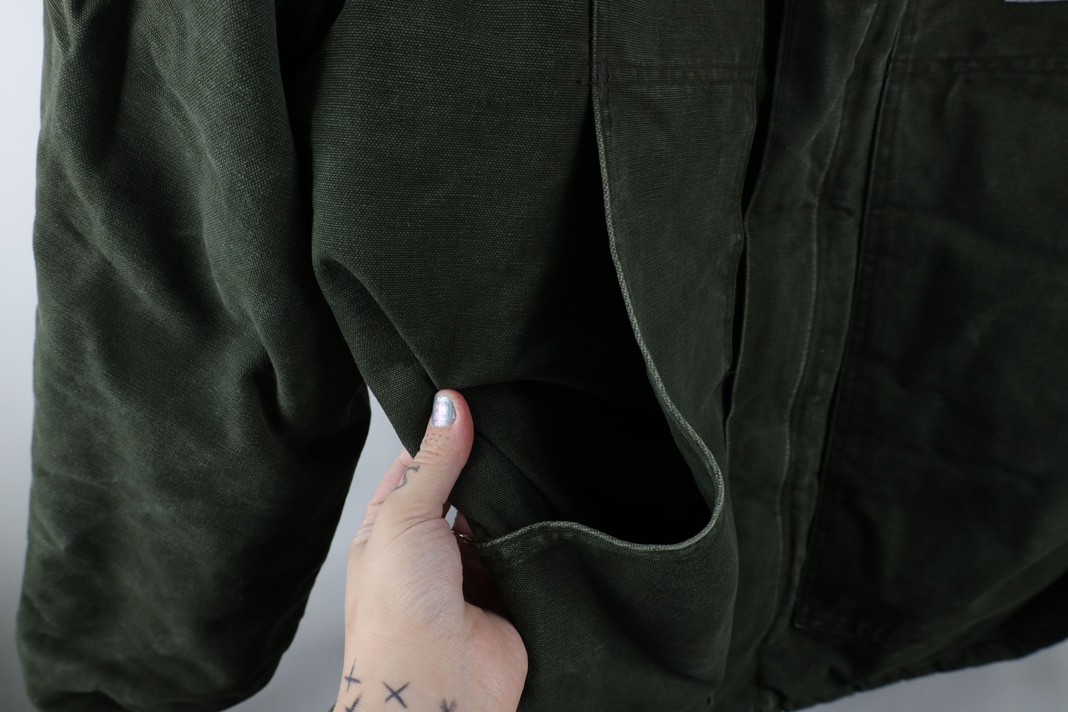 Carhartt Vintage 90s Carhartt Quilted Canvas Chore Barn Jacket Green Size US XXL / EU 58 / 5 - 6 Thumbnail