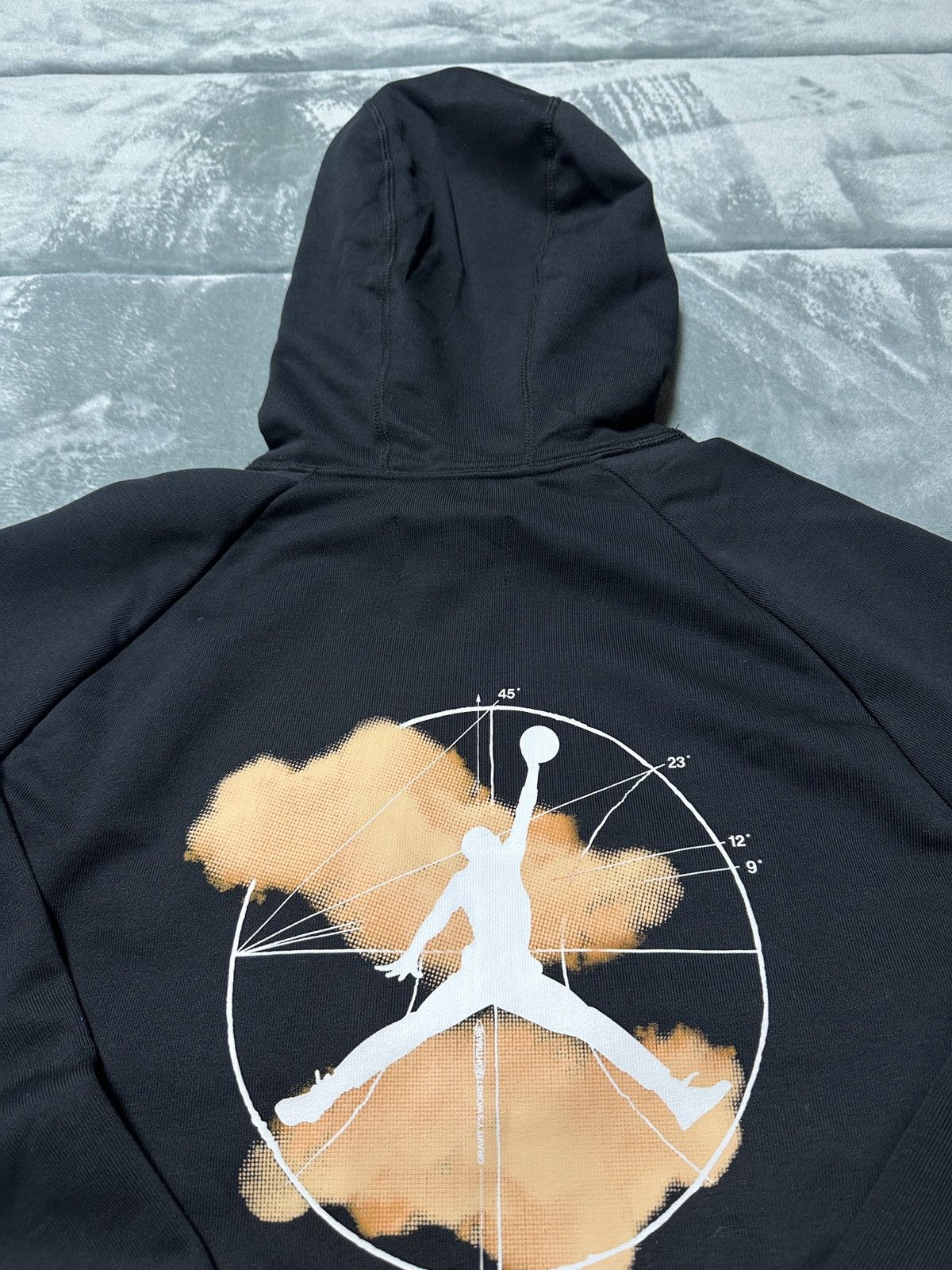 Jordan Brand × Nike New Jordan Dri-Fit Sport Size XL Black Graphic Fleece Hoodie Size US XL / EU 56 / 4 - 10 Thumbnail