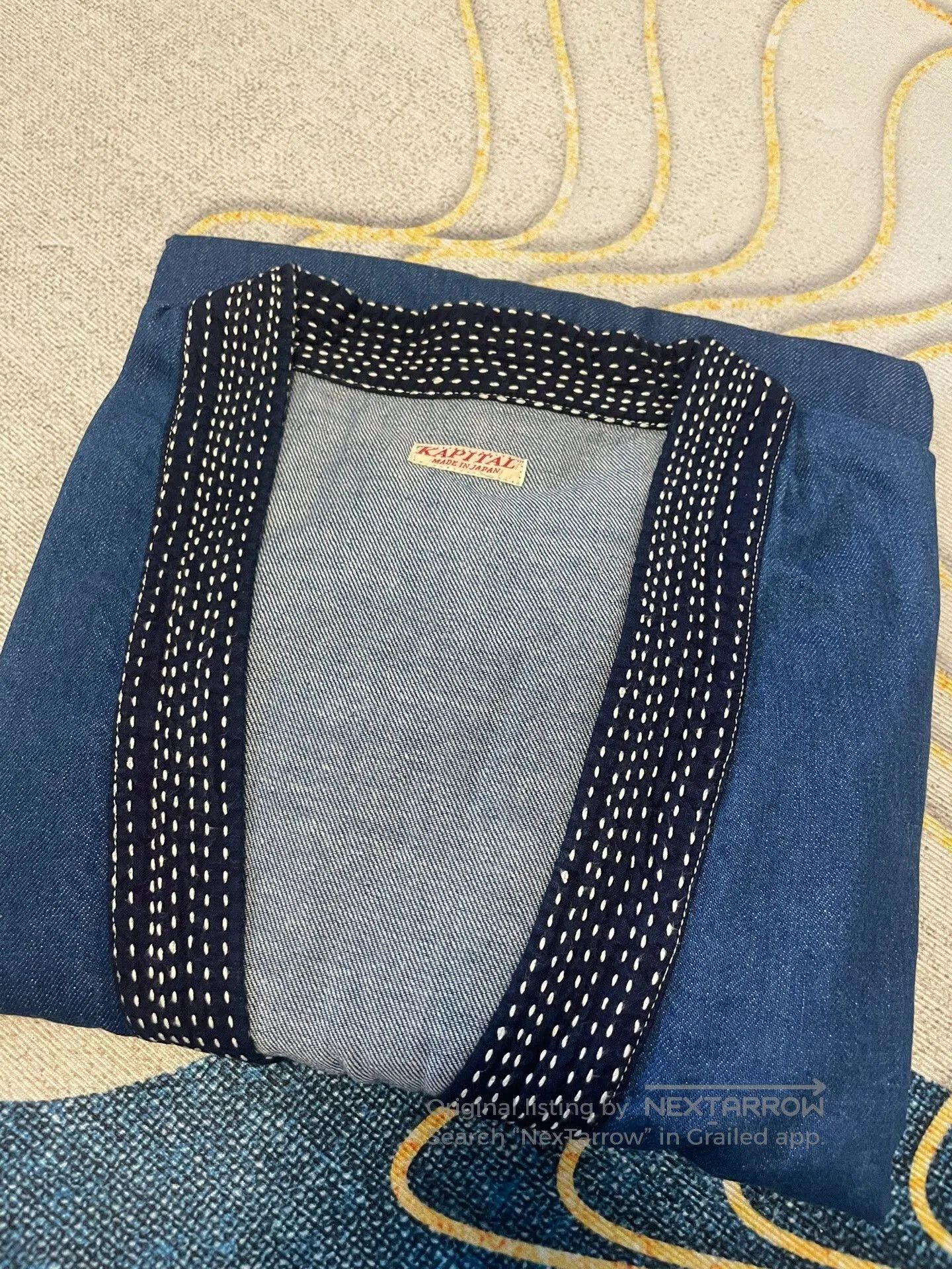 Kapital Kapital Denim Short Sleeve Top with Blue Dye. Size US L / EU 52-54 / 3 - 2 Thumbnail