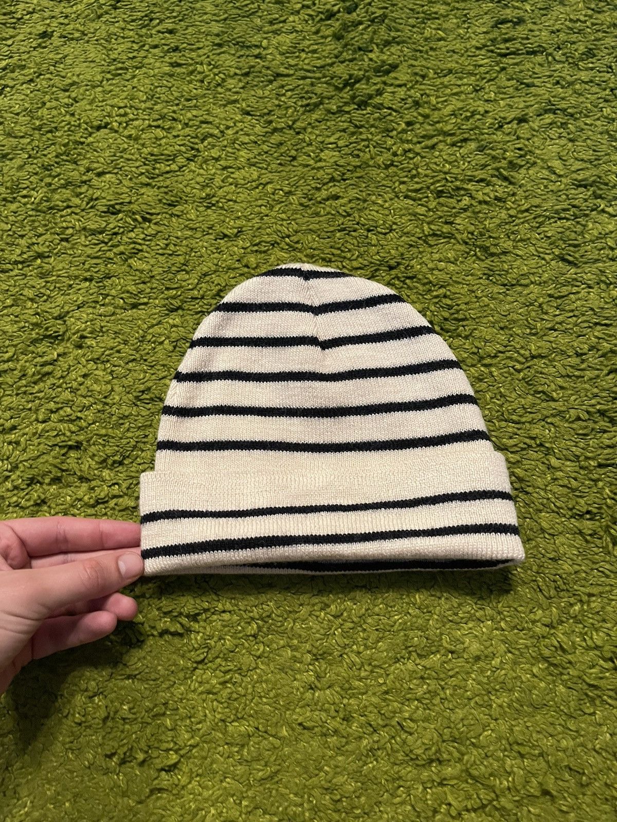 Saint James Saint James 1990s vintage 100% wool striped beanie hat Size 32 - 2 Thumbnail